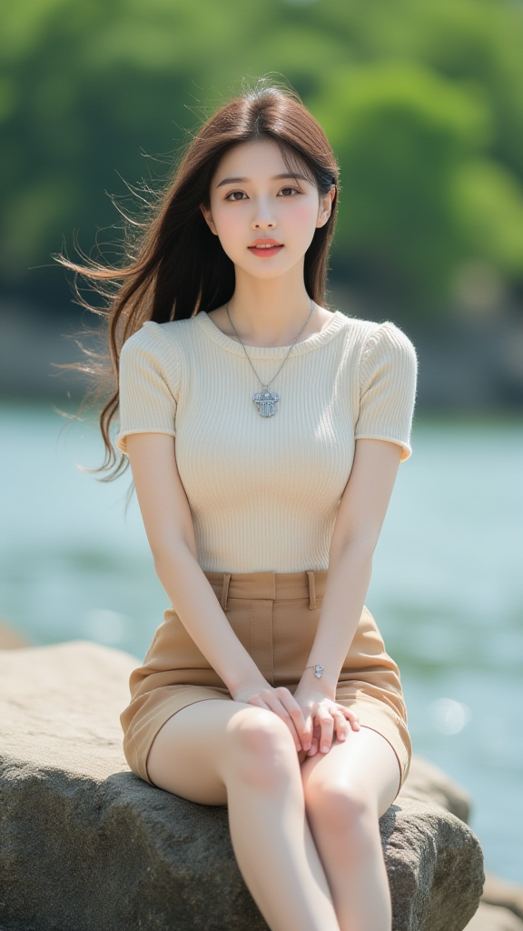 河边少女