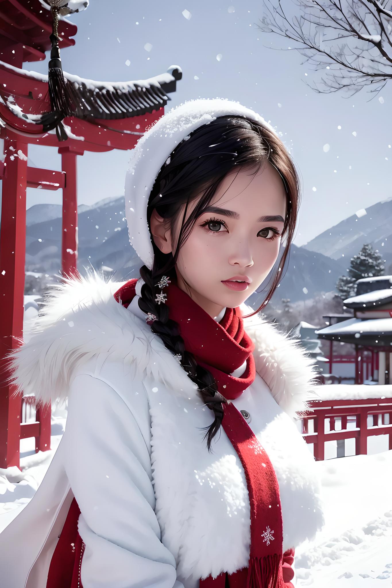 白雪皑皑