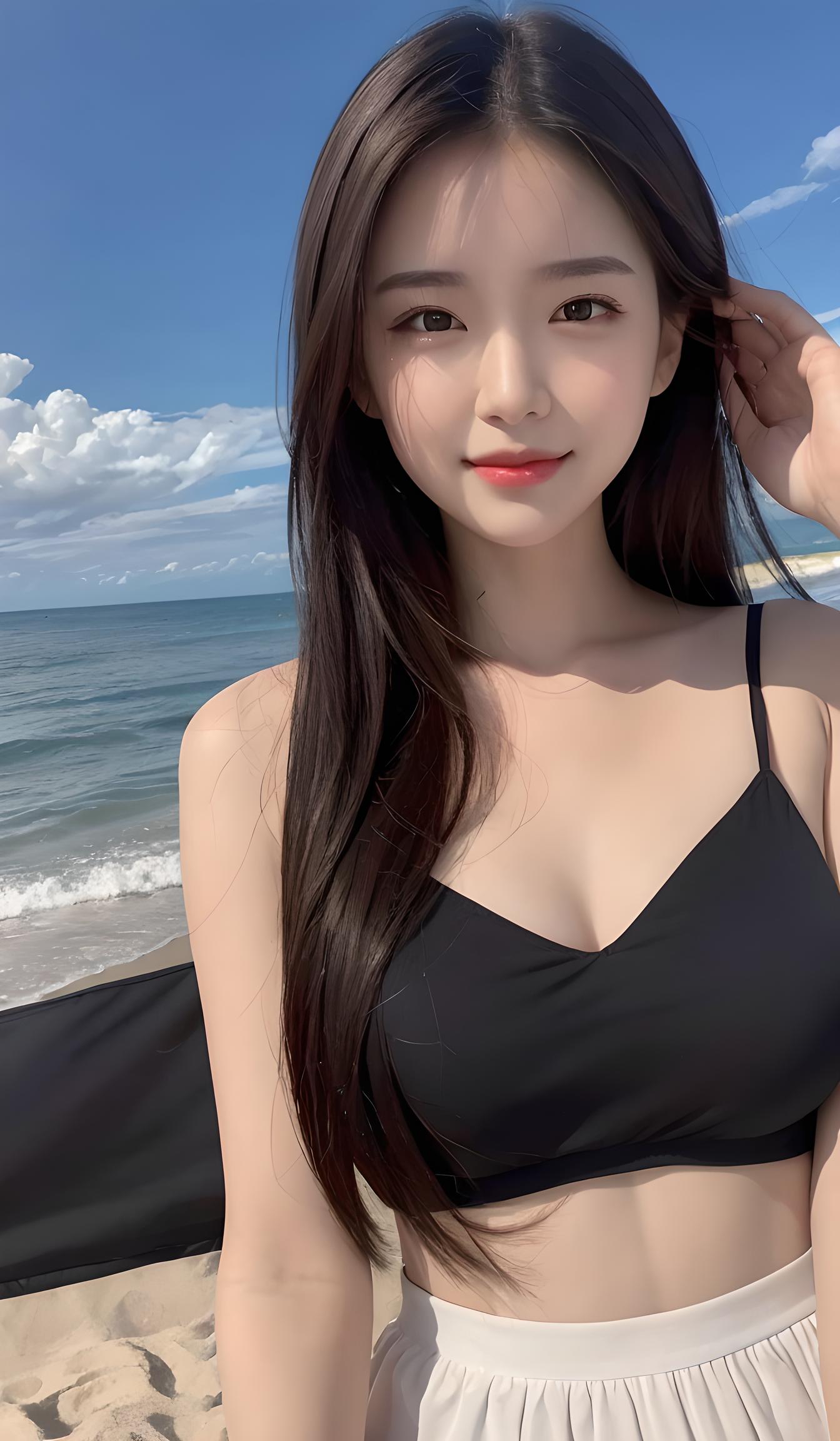 海边美女