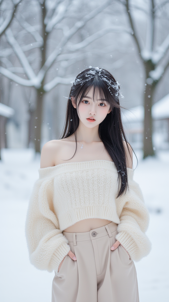 雪中女孩