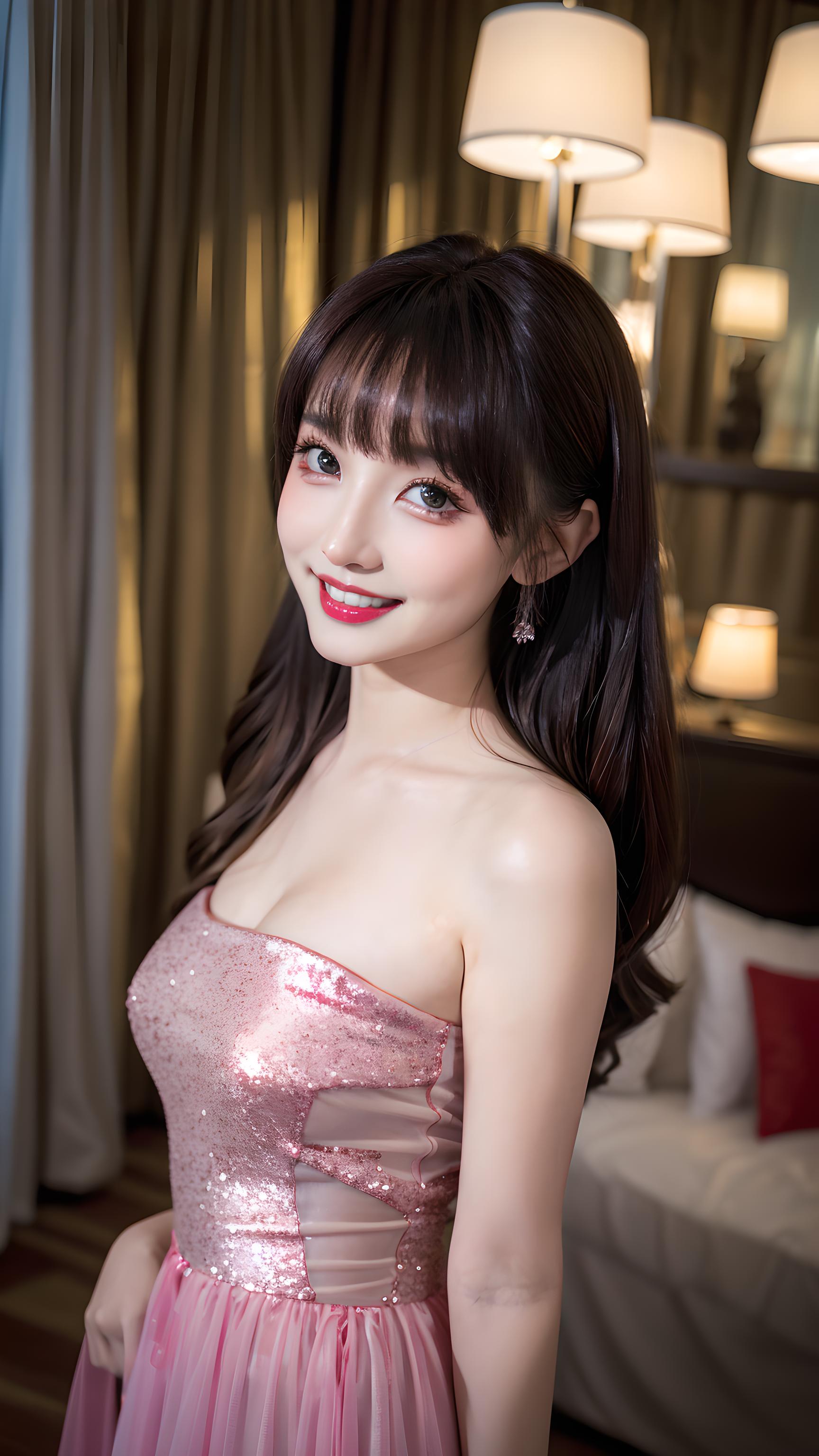 粉色美人