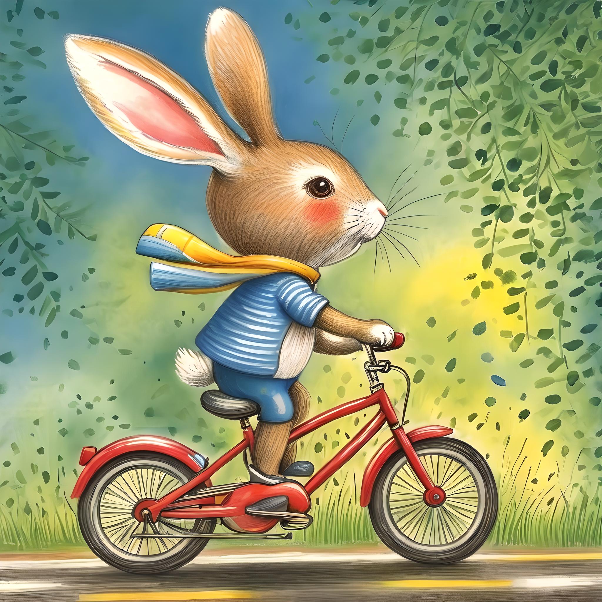 骑自行车的兔子