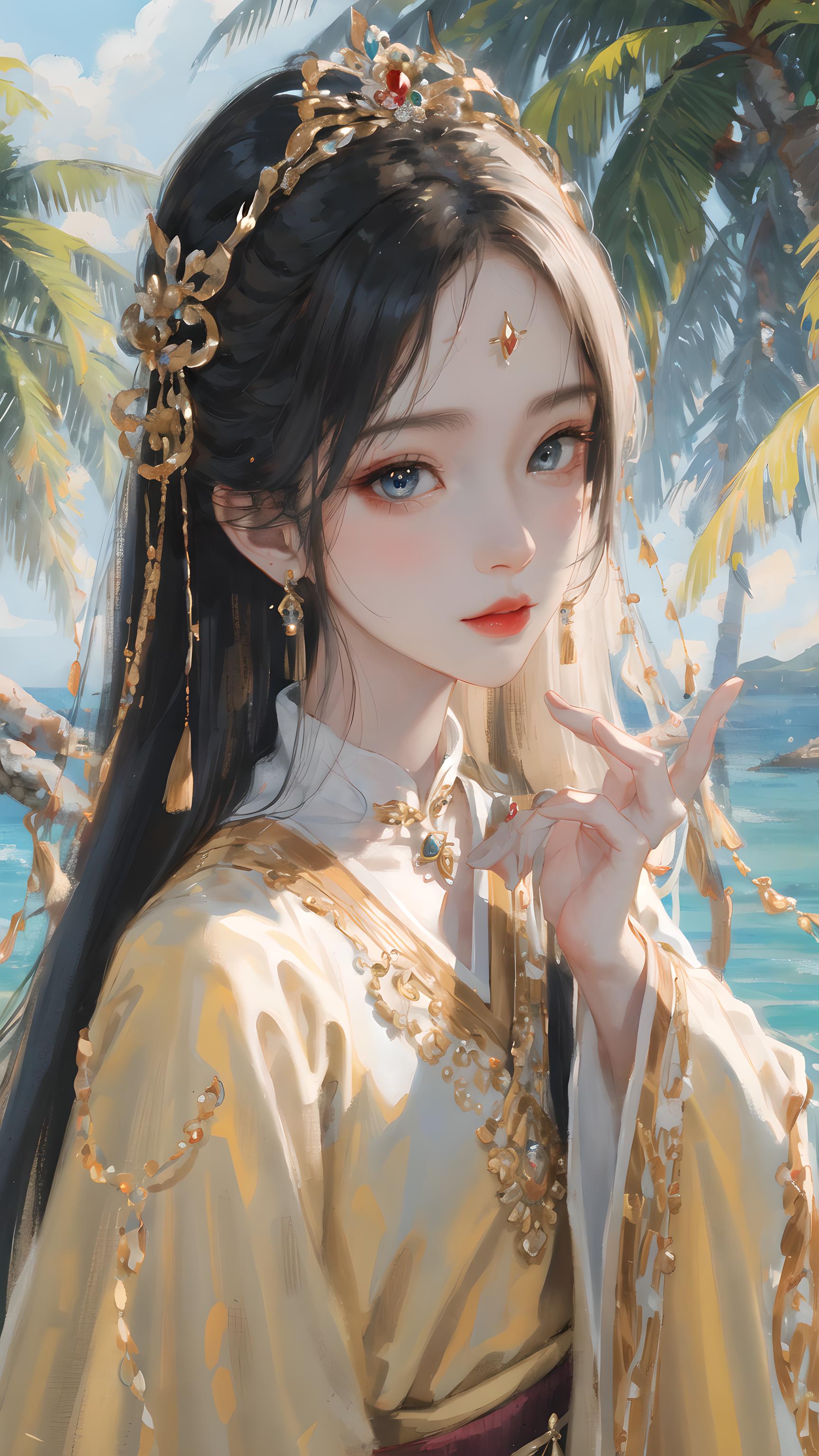 海边美女