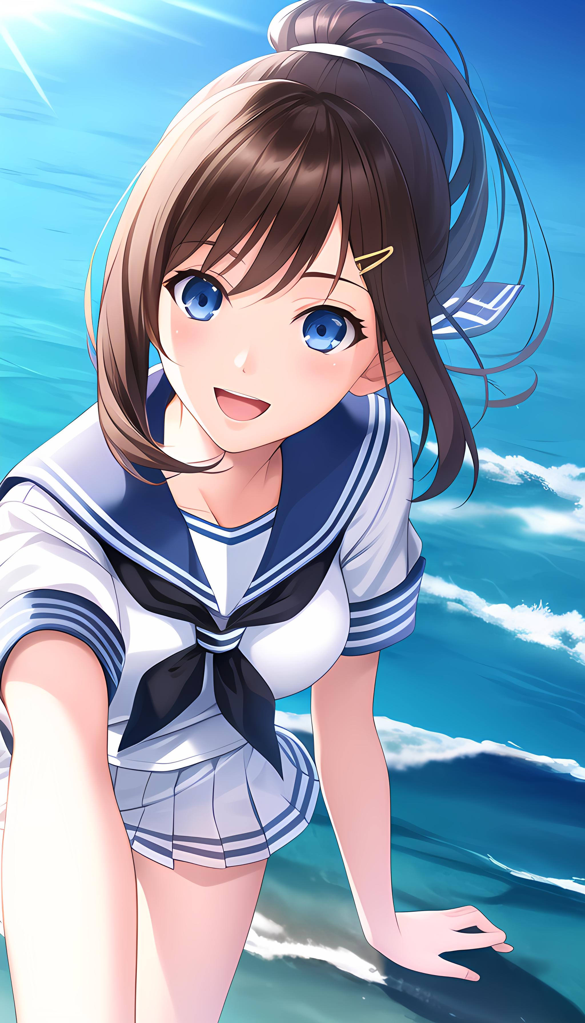 海滩水手服