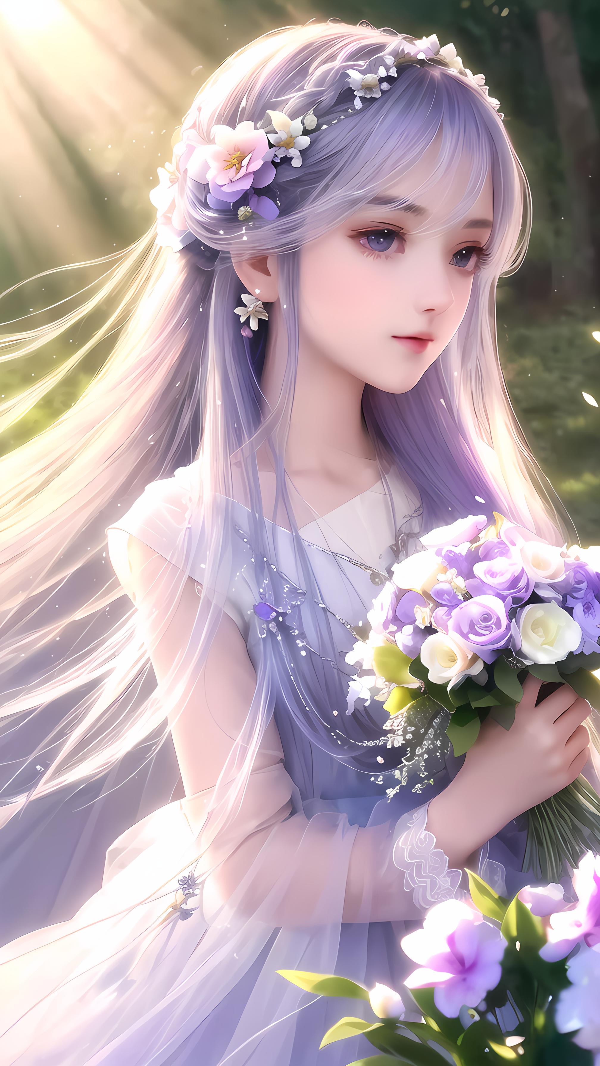 紫发少女