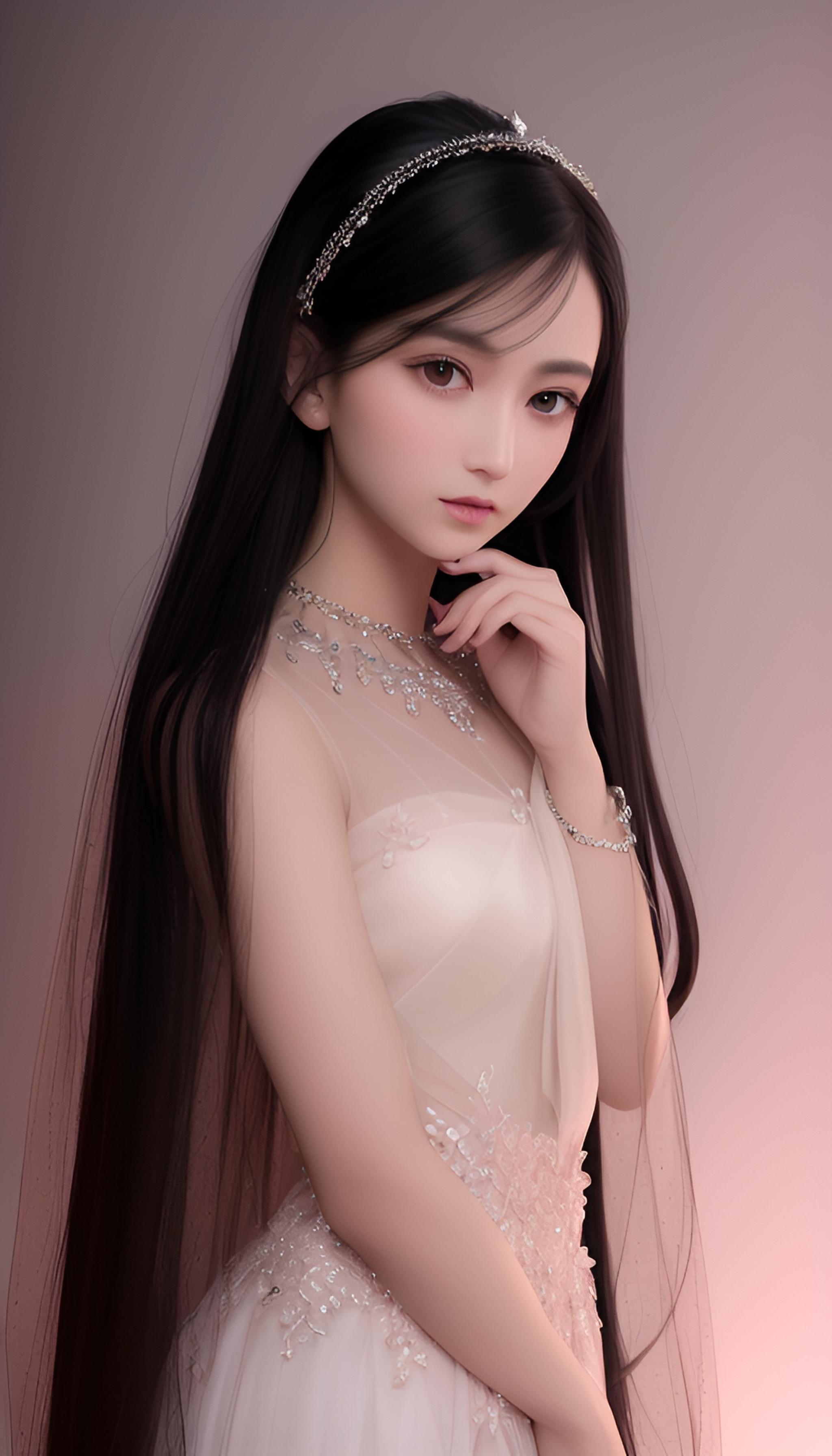 长发美女