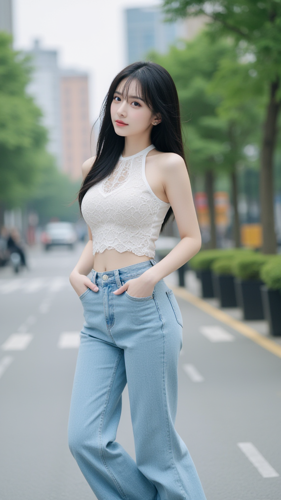 街拍美女