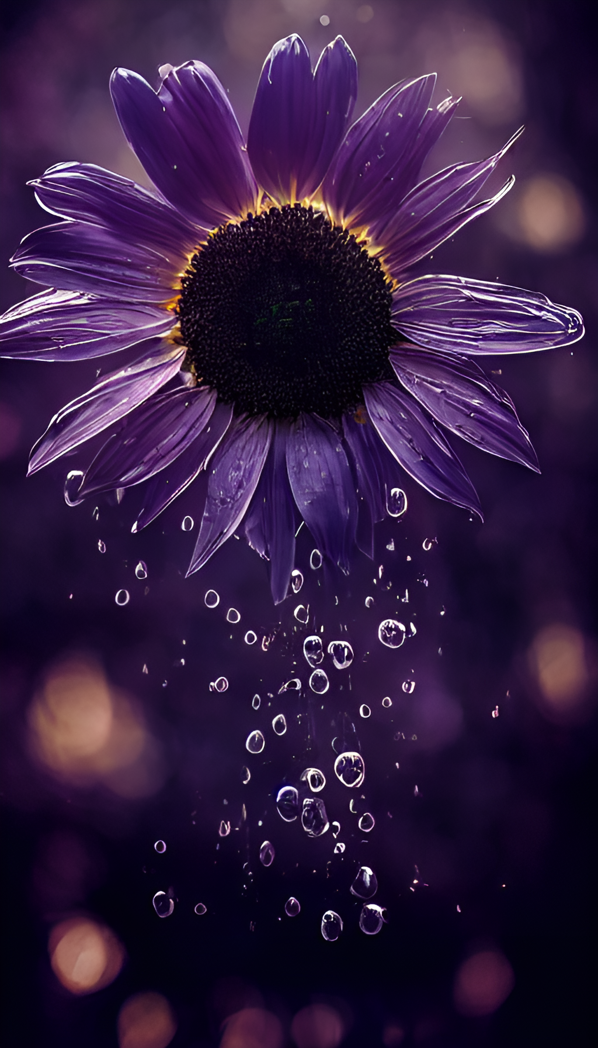 紫色向日葵