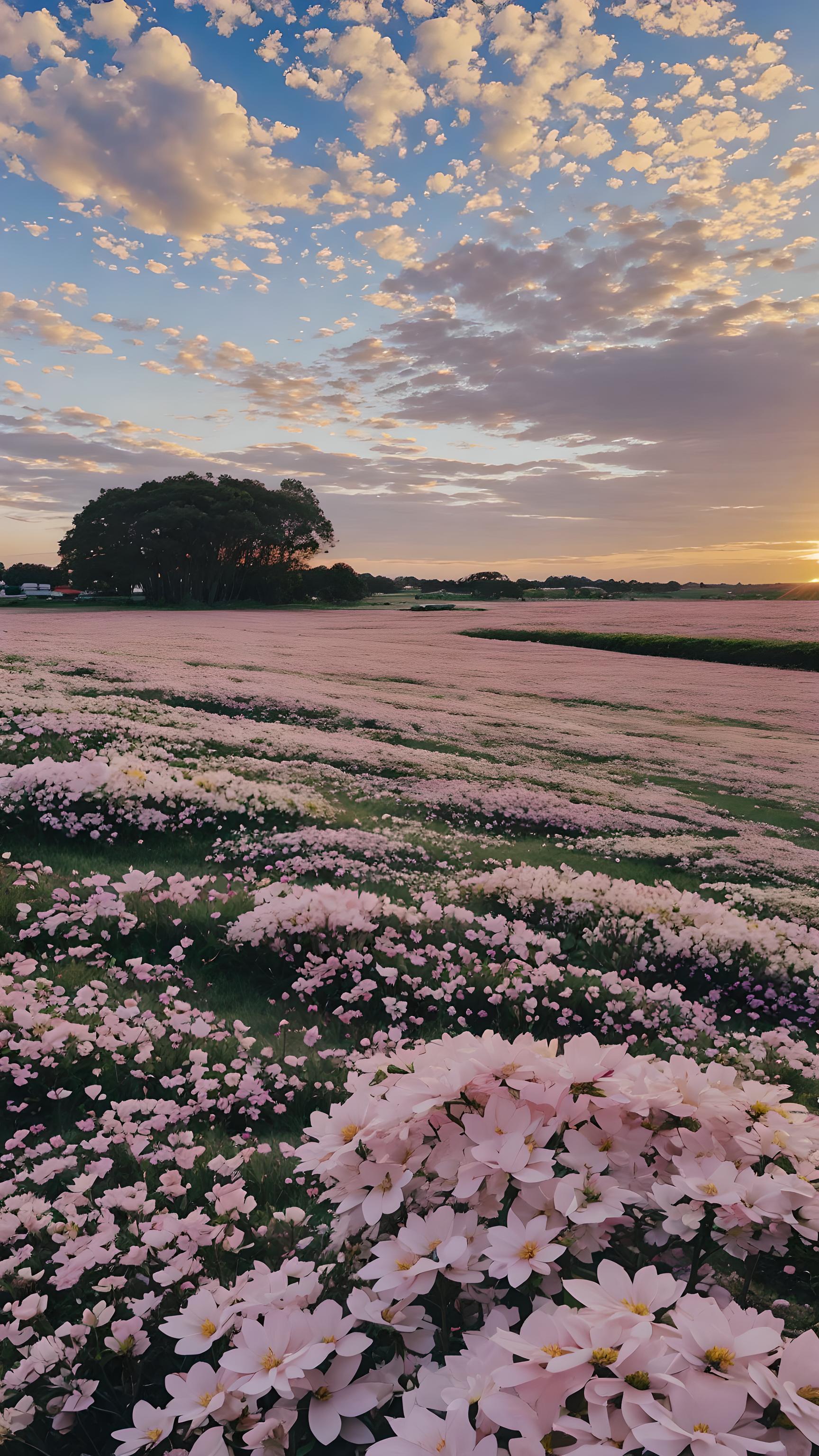 花 天空