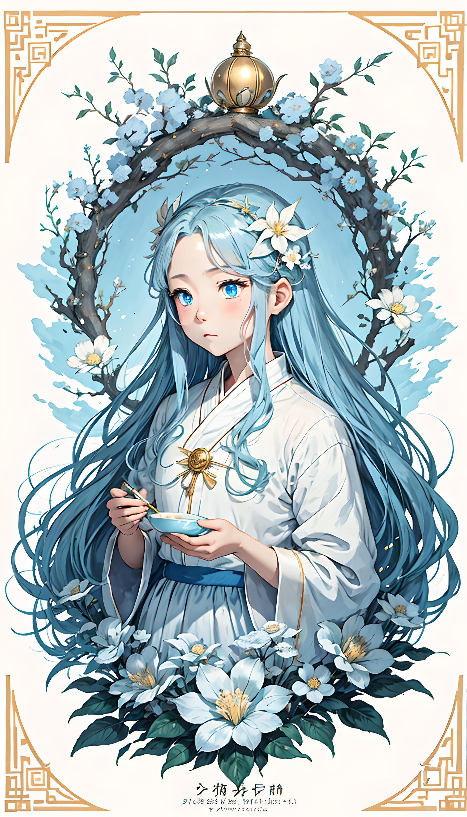 蓝色少女