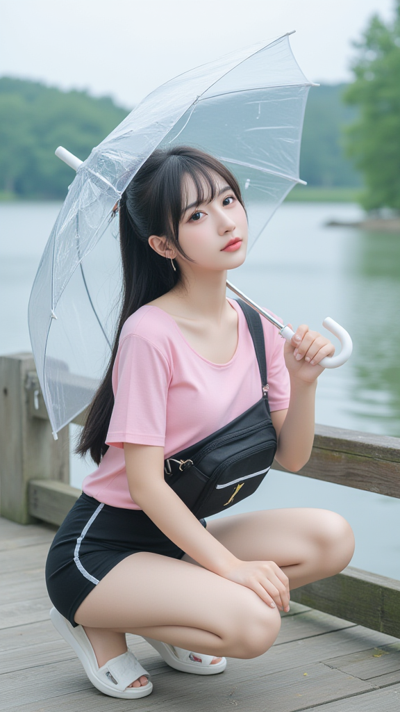 河边女孩