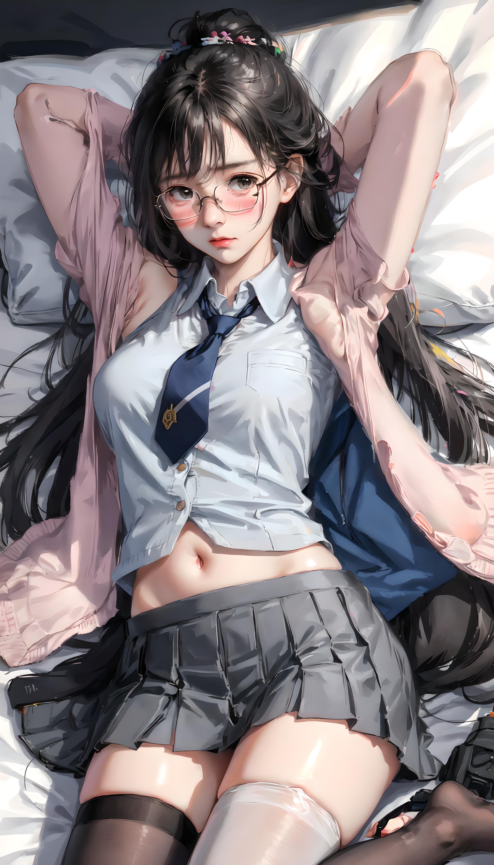 娇羞女
