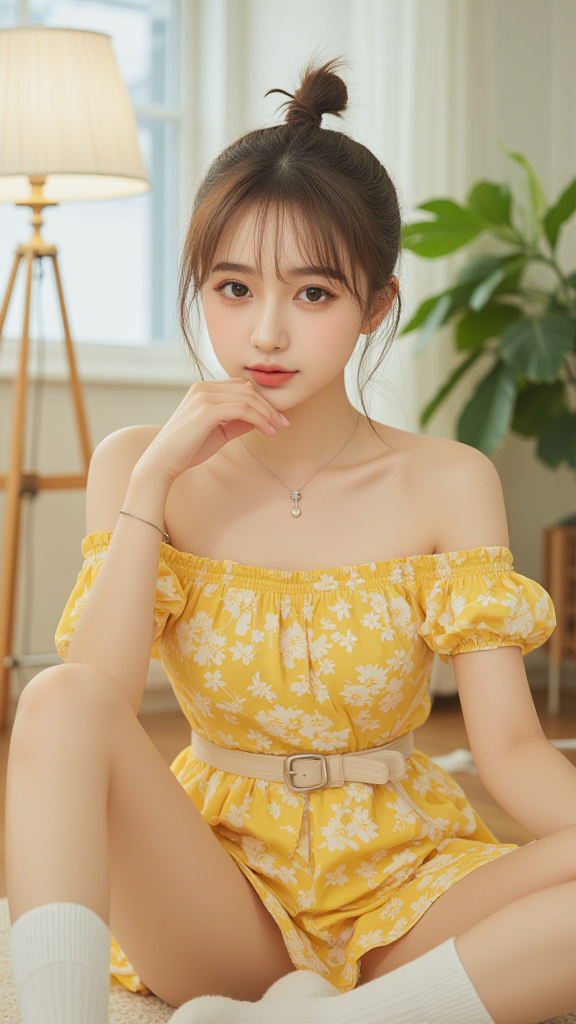 丸子头女孩