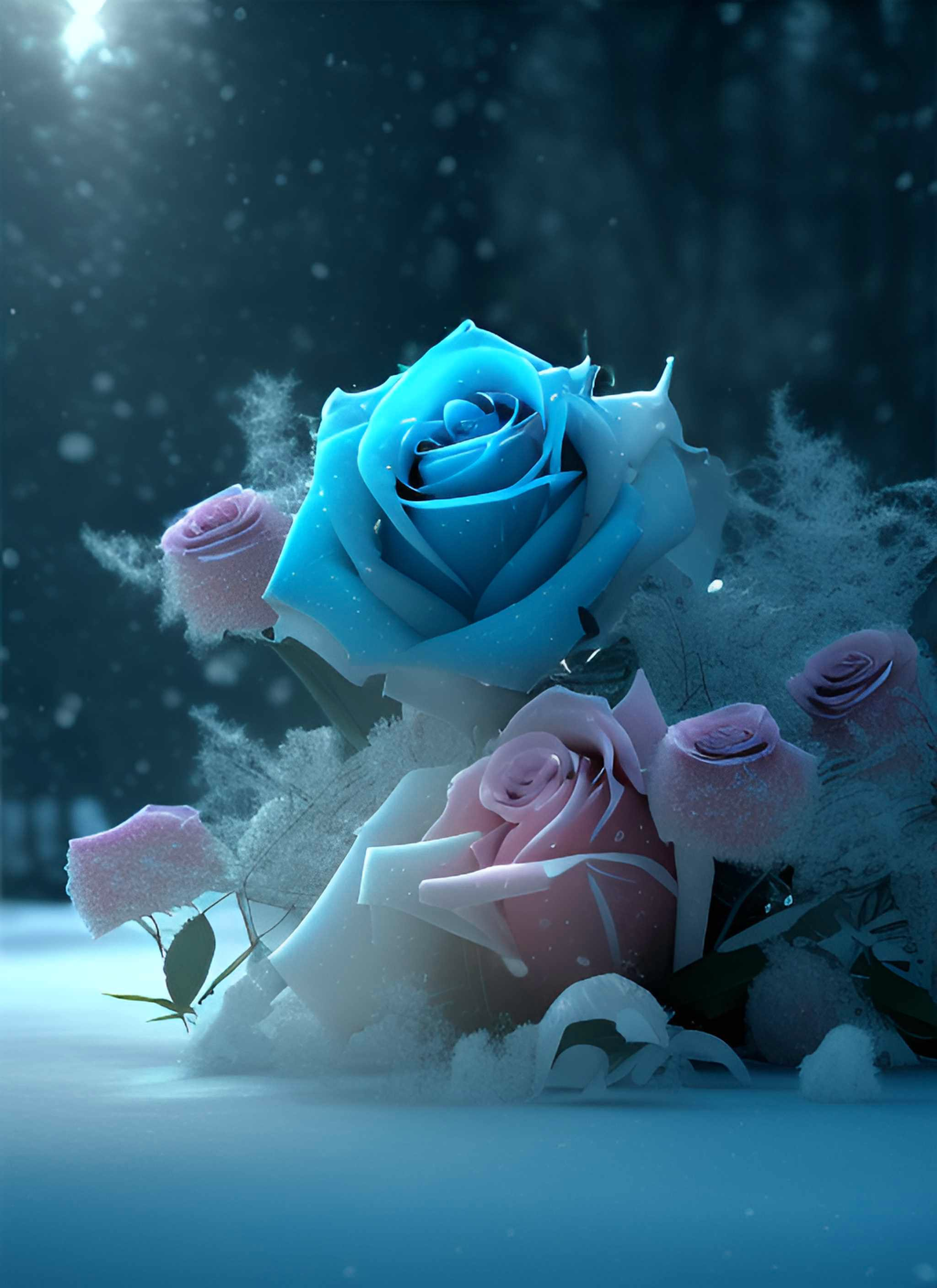 冰翠蓝玫瑰