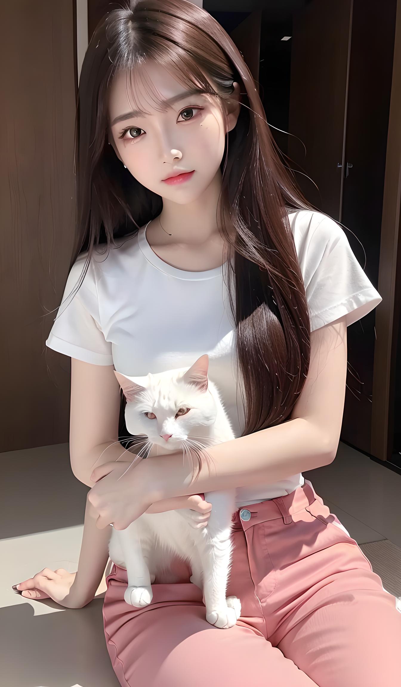 美女与猫