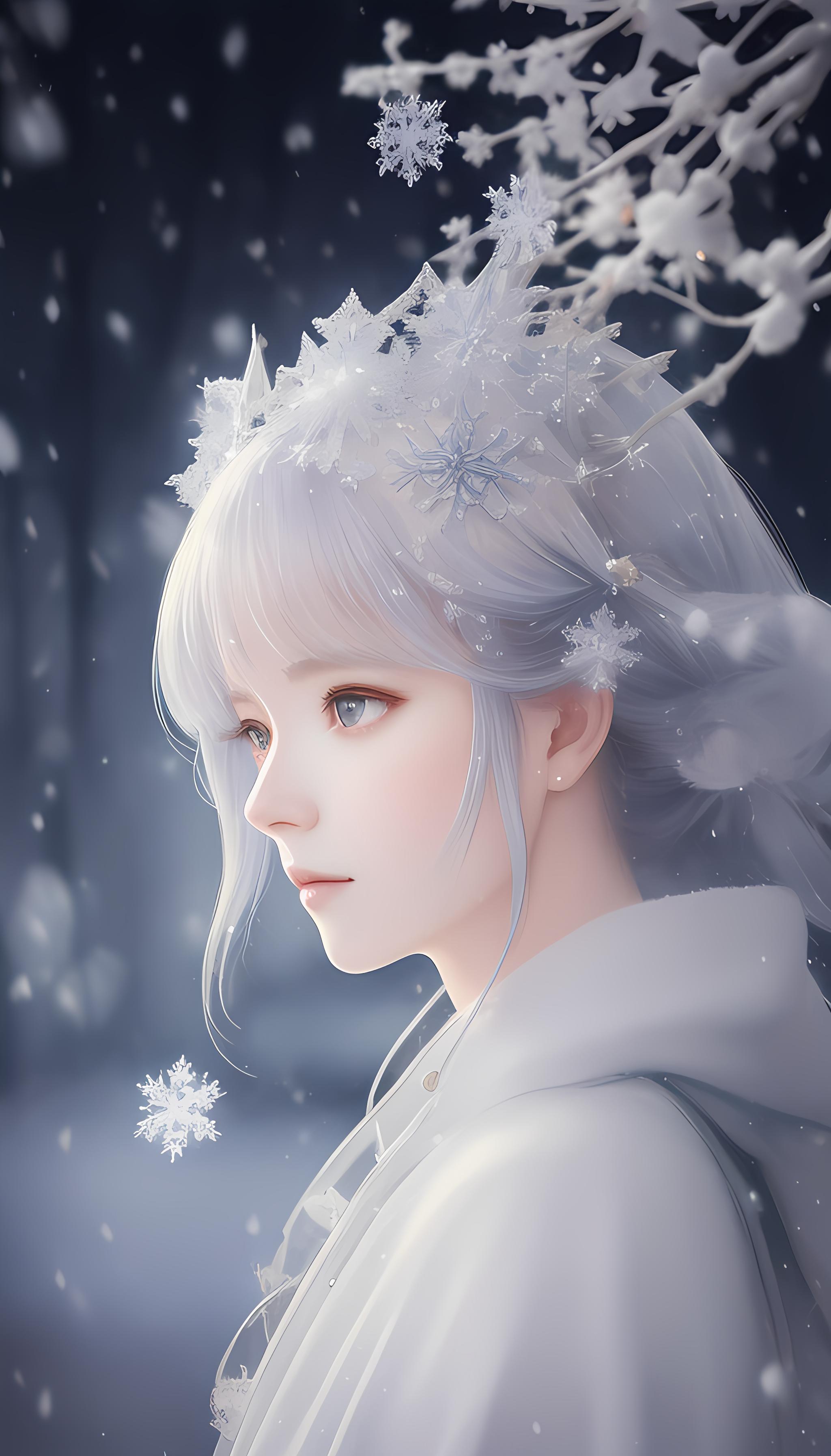 冰雪卫衣清纯美少女