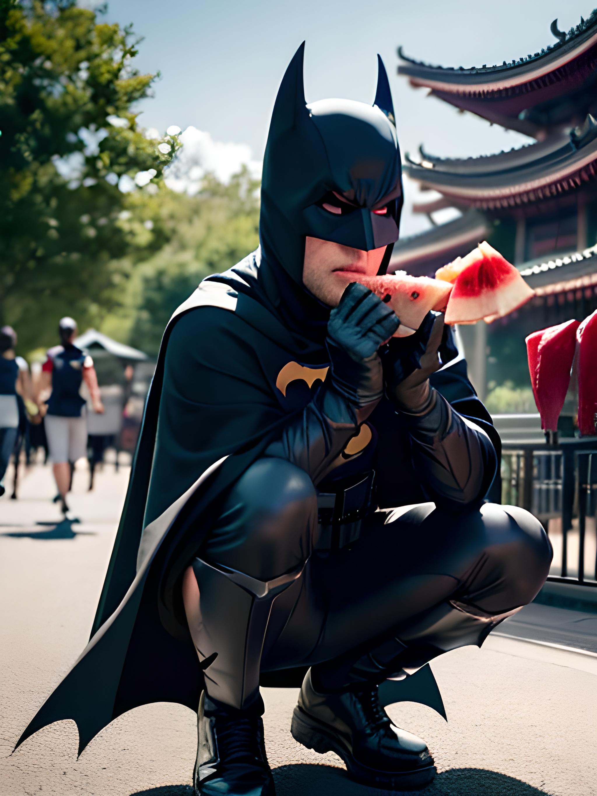 蝙蝠侠吃西瓜