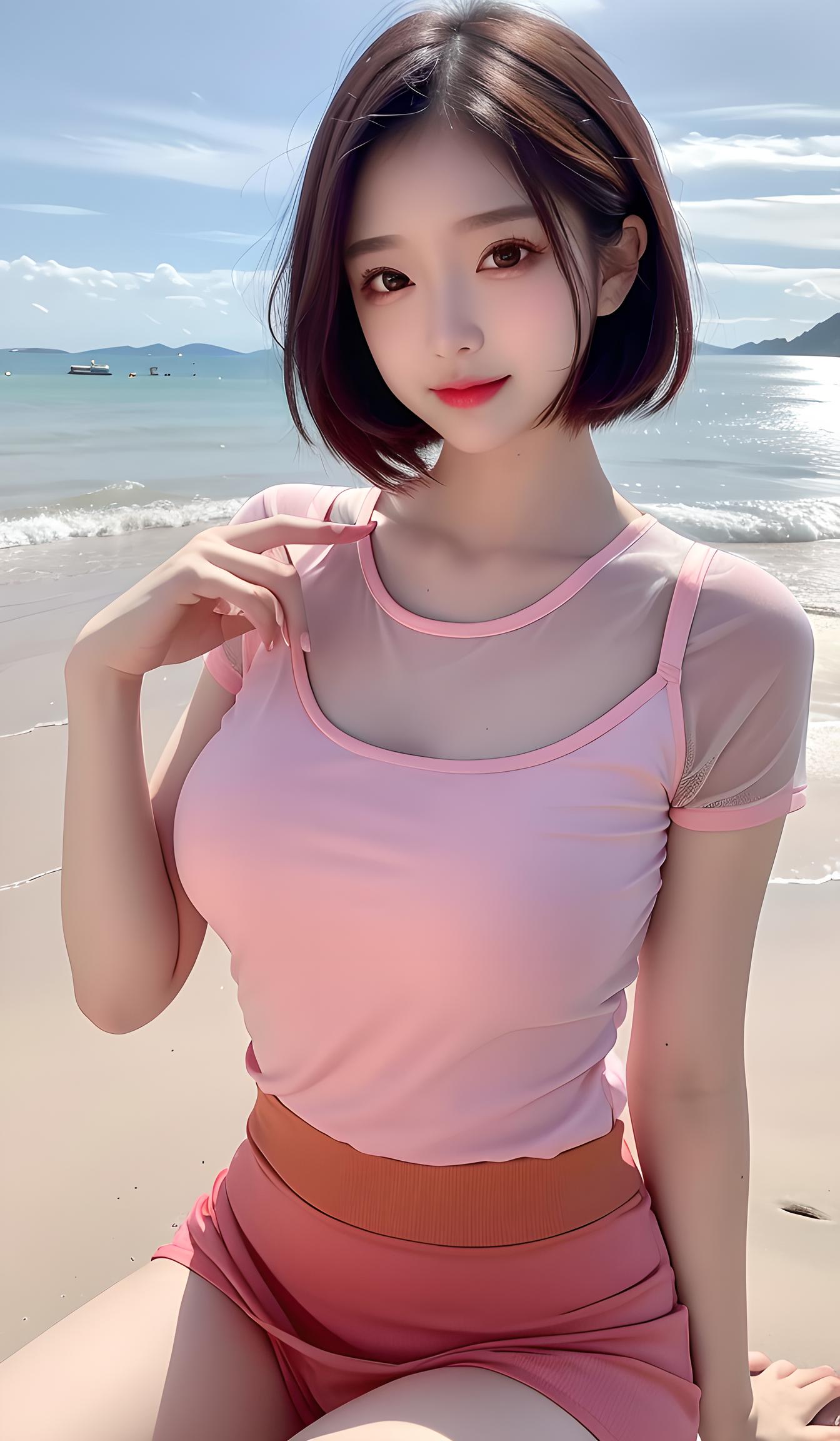 海滩美女