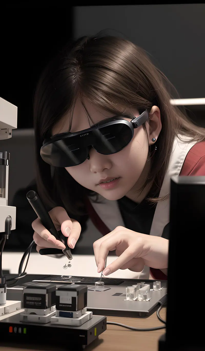Rokid AR眼镜呈现的拟真实验室