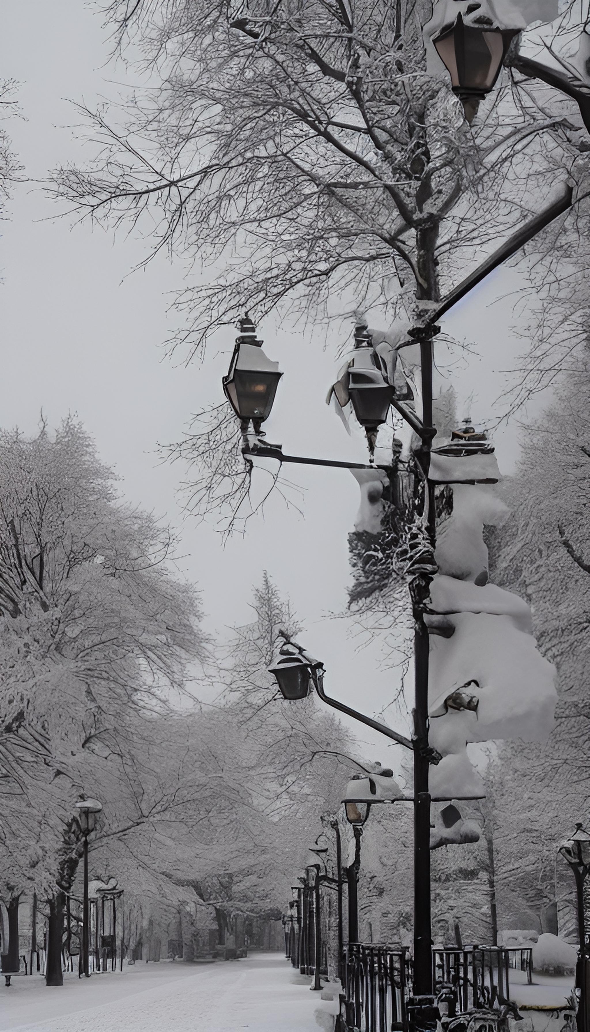 超美雪景