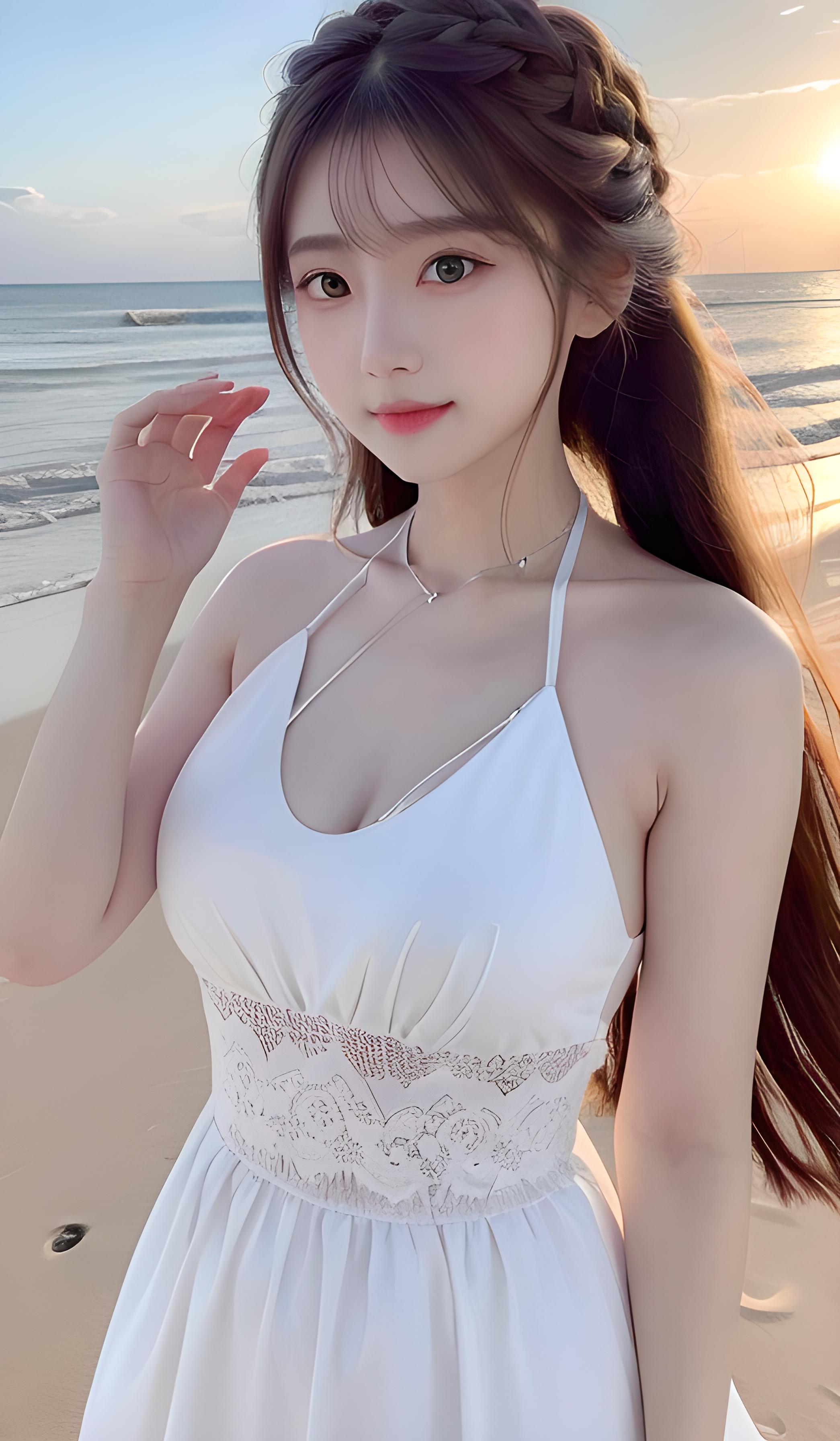 海边美女