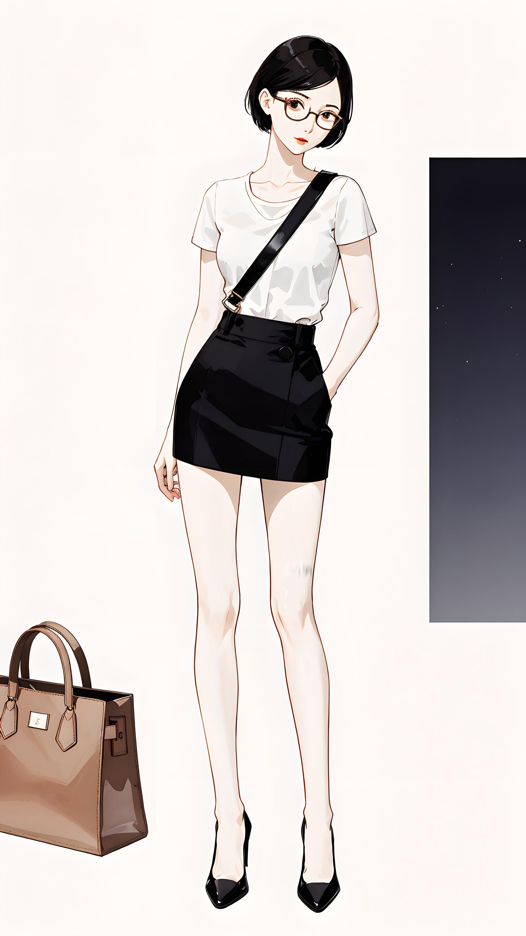 极简美女