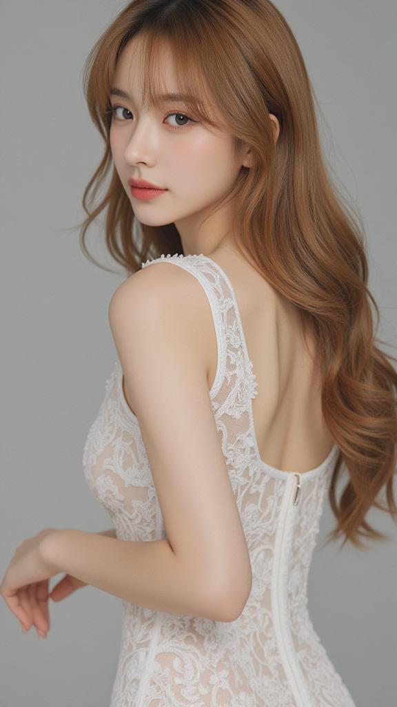 棕色长发女孩