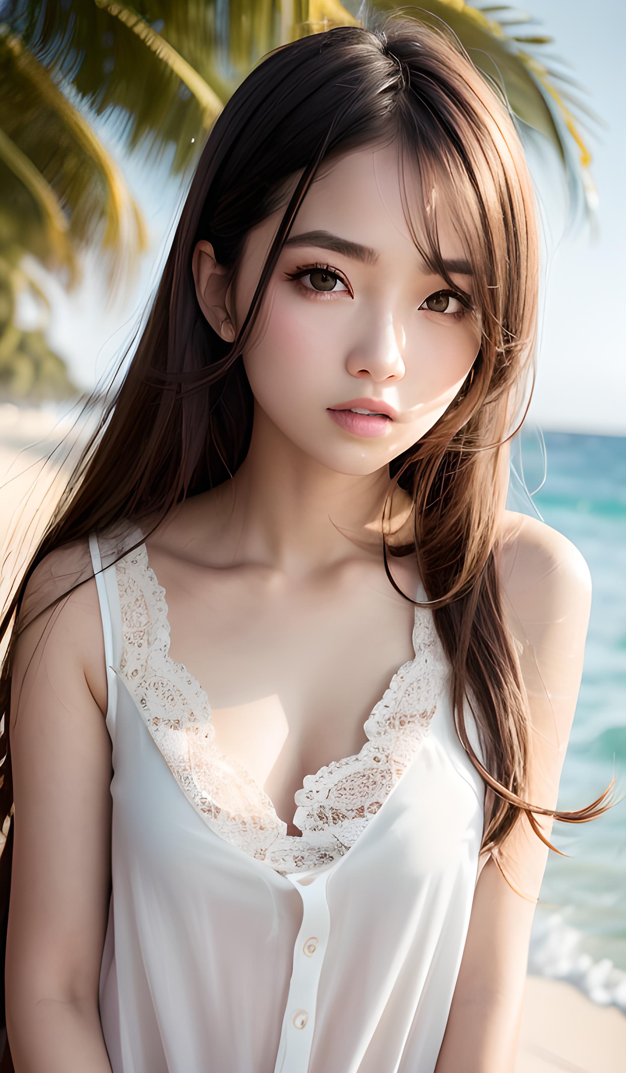 海边美女