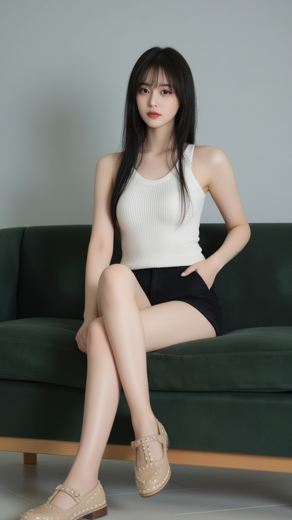 长发女孩写真照片