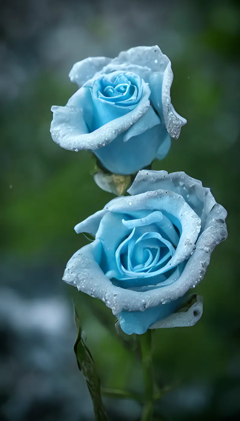 碎冰蓝玫瑰