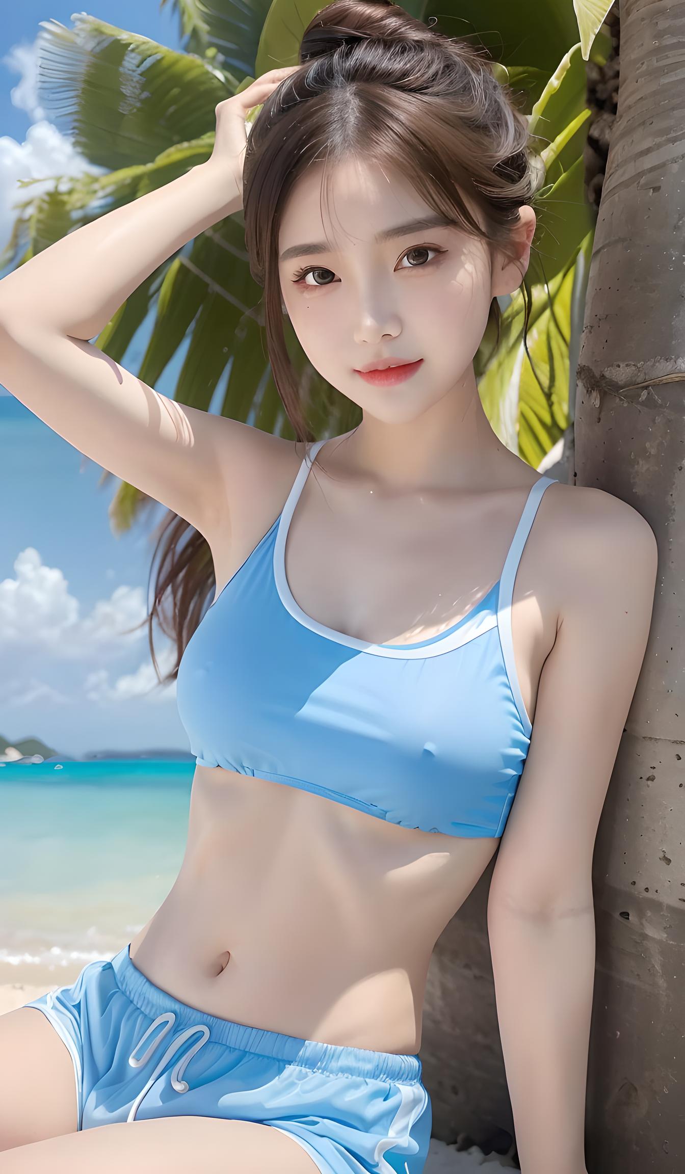 海边美女