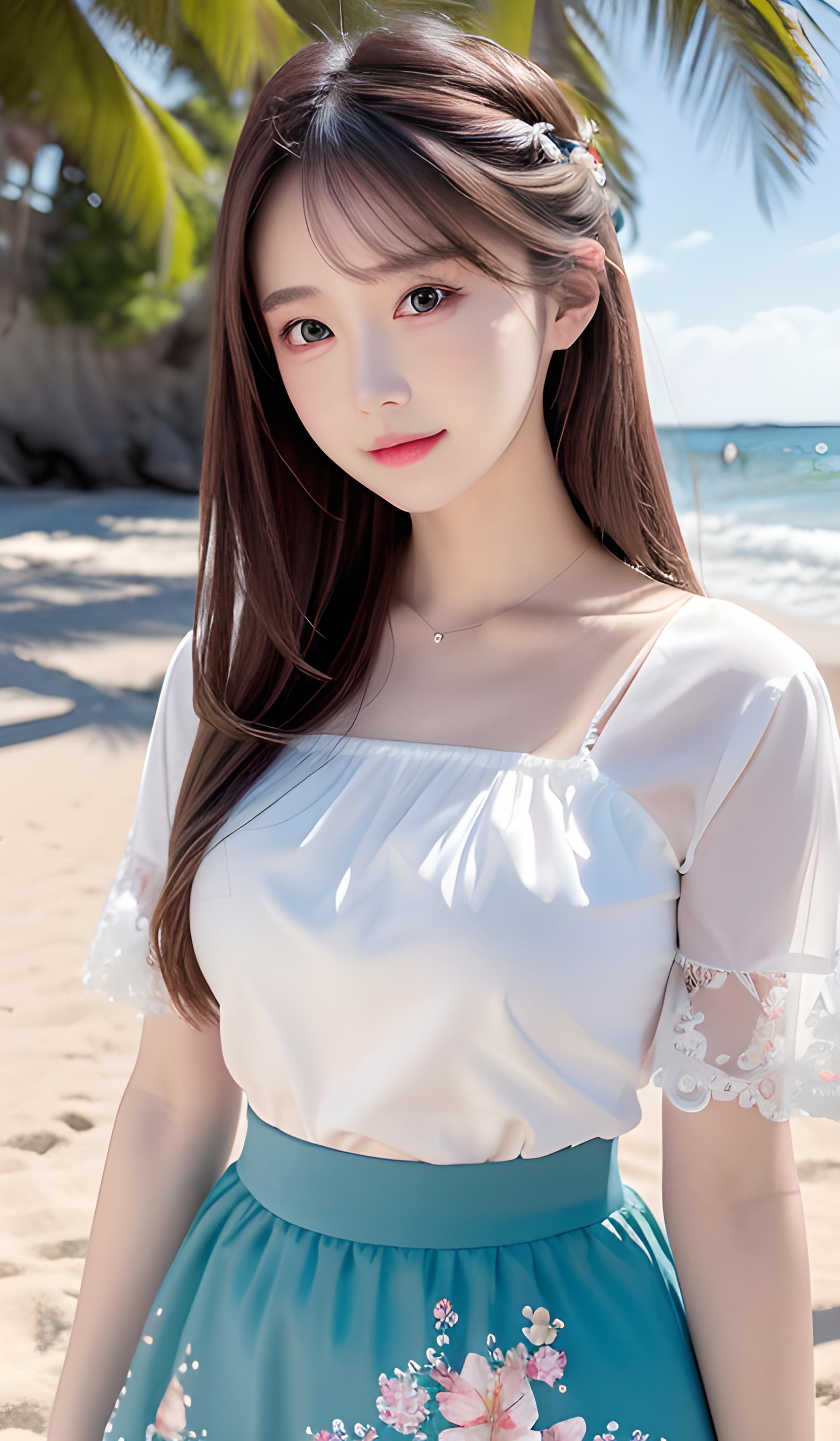 海边美女