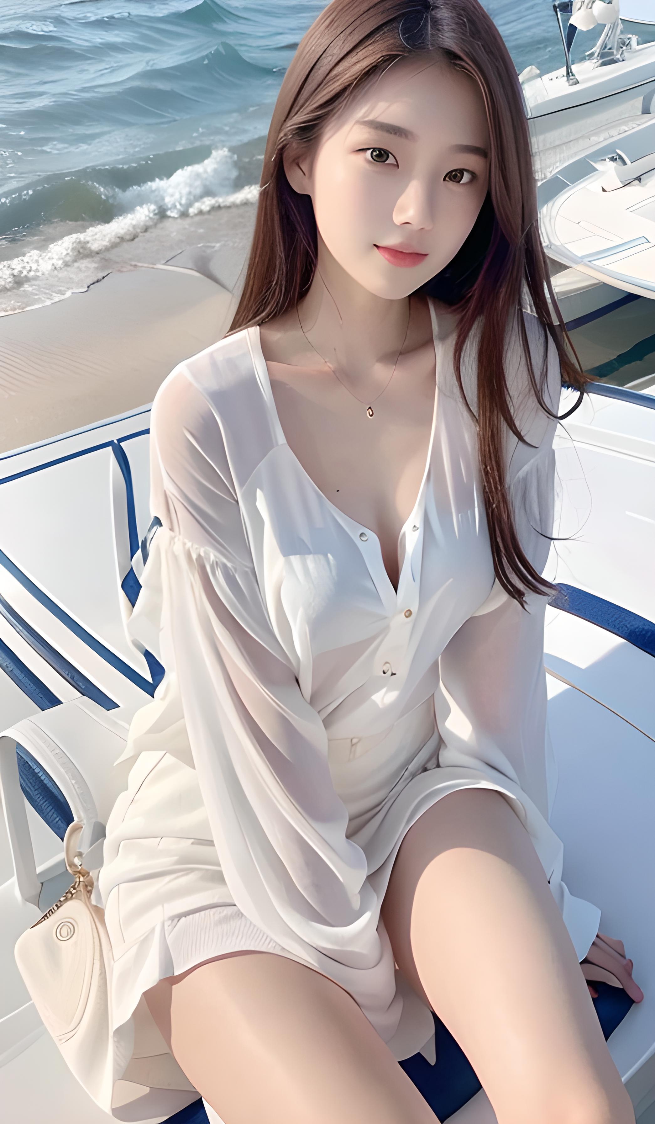 一键稳定出图，美女2