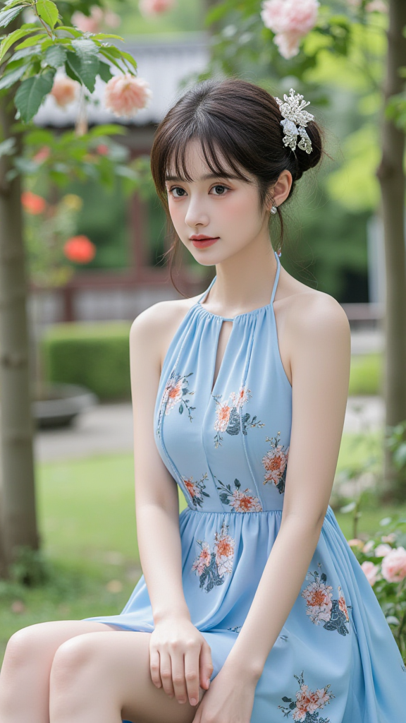 丸子头女孩