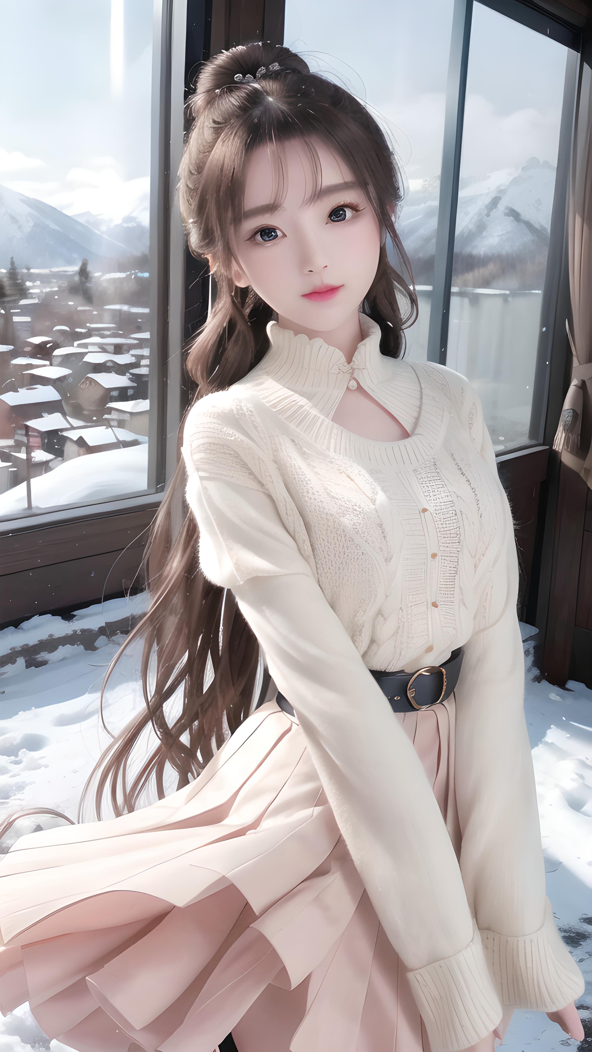 雪地少女