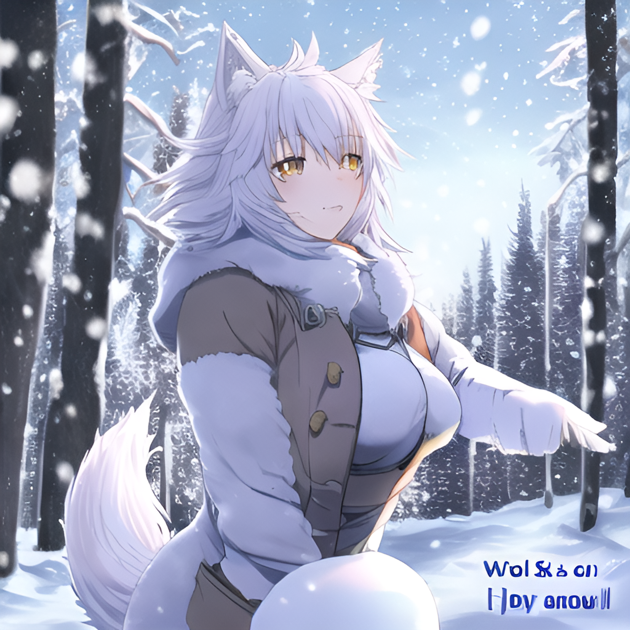 雪狼女
