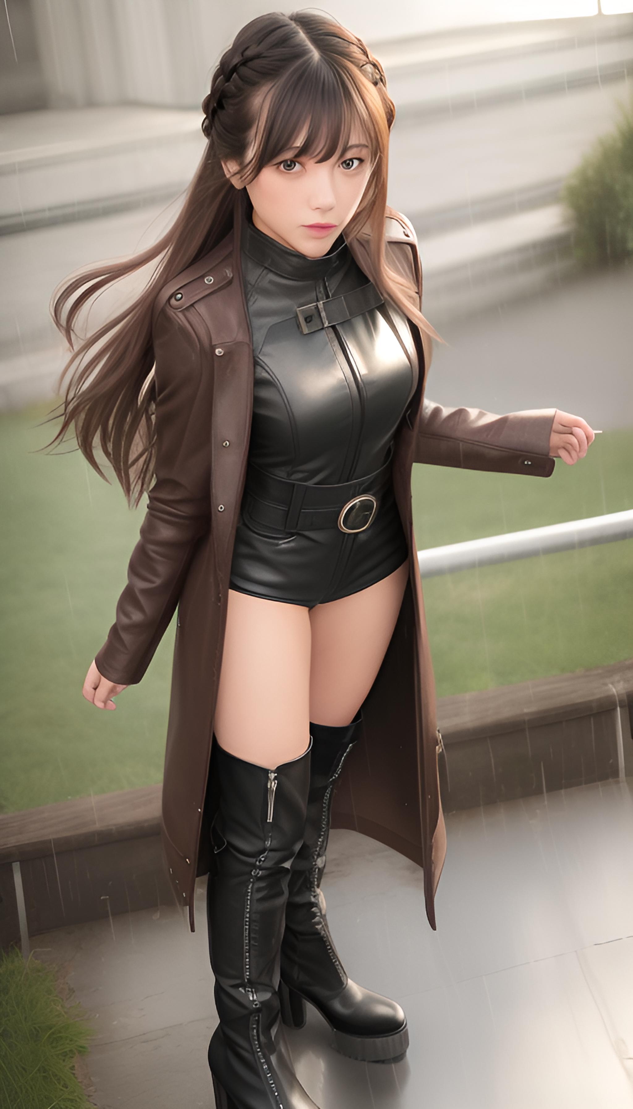 长靴美女