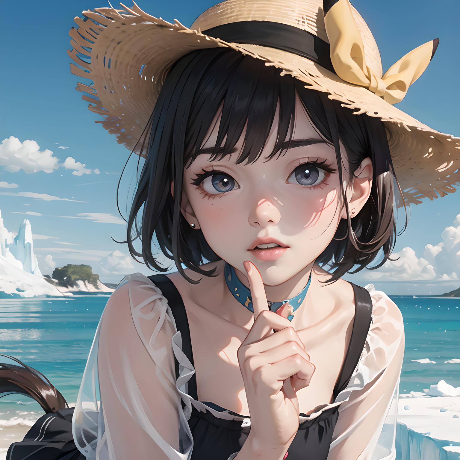 【海边少女】