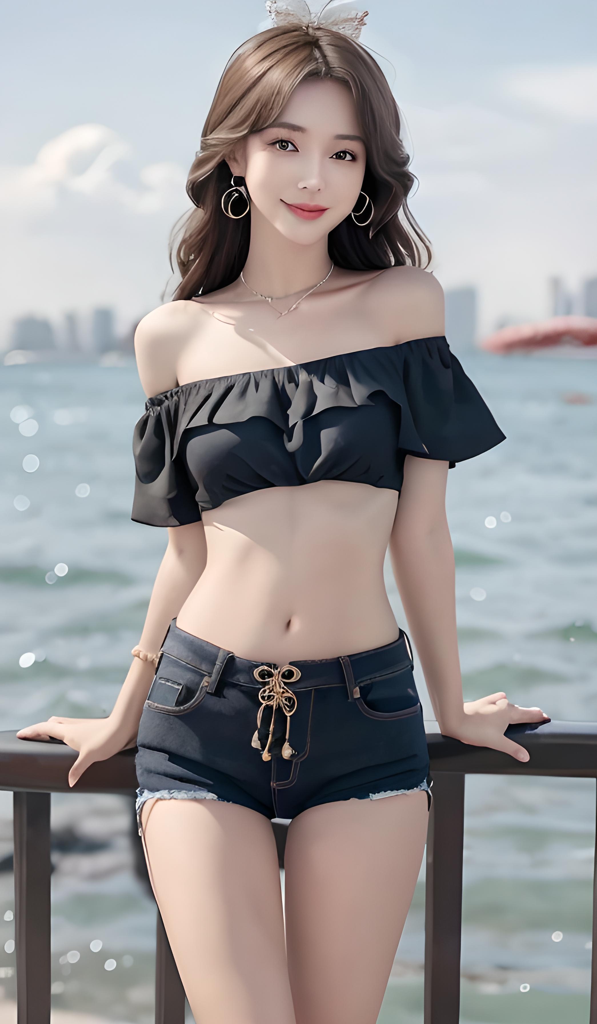 海边美女