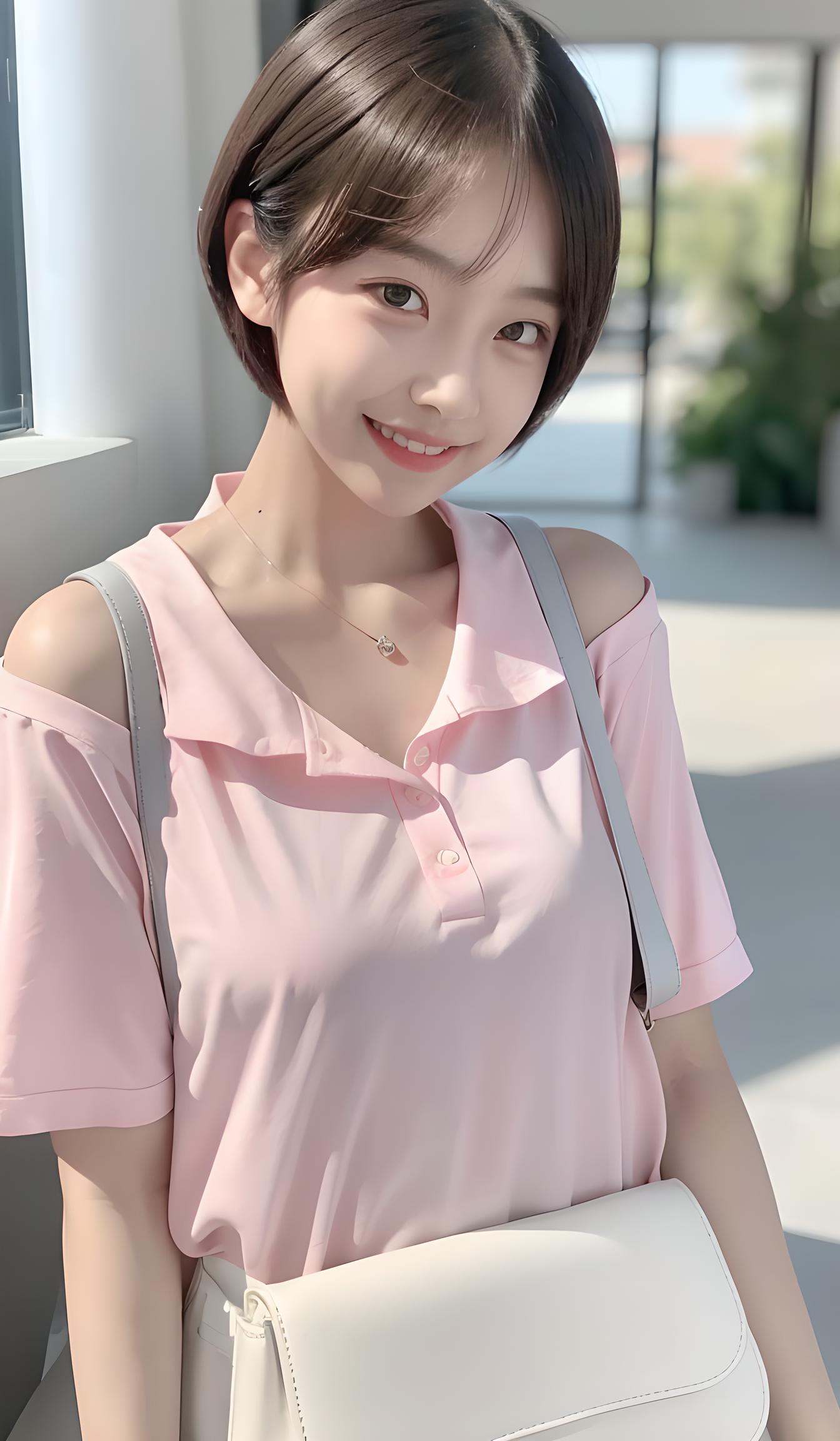 短发清纯可爱少女