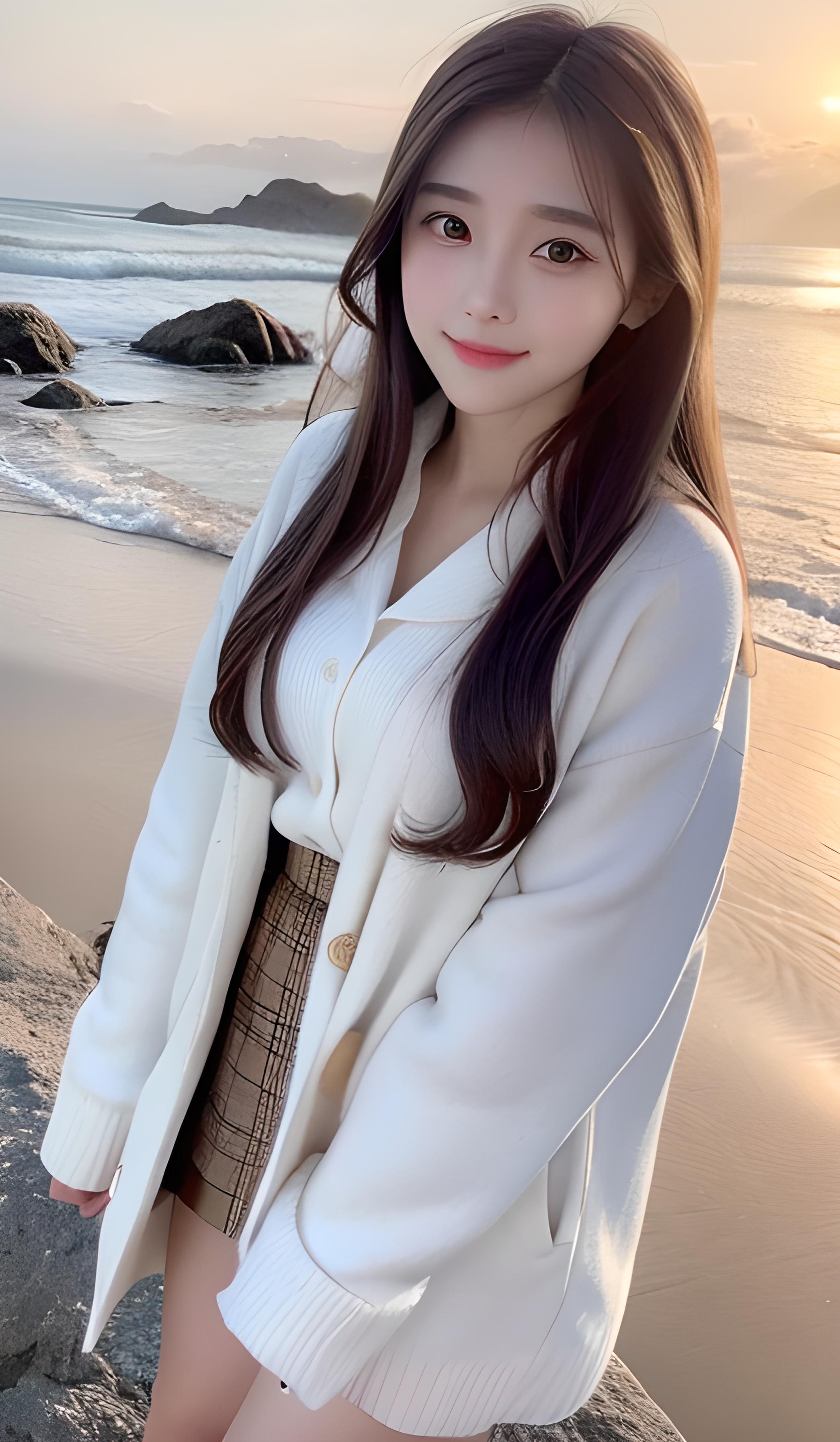 海边美女