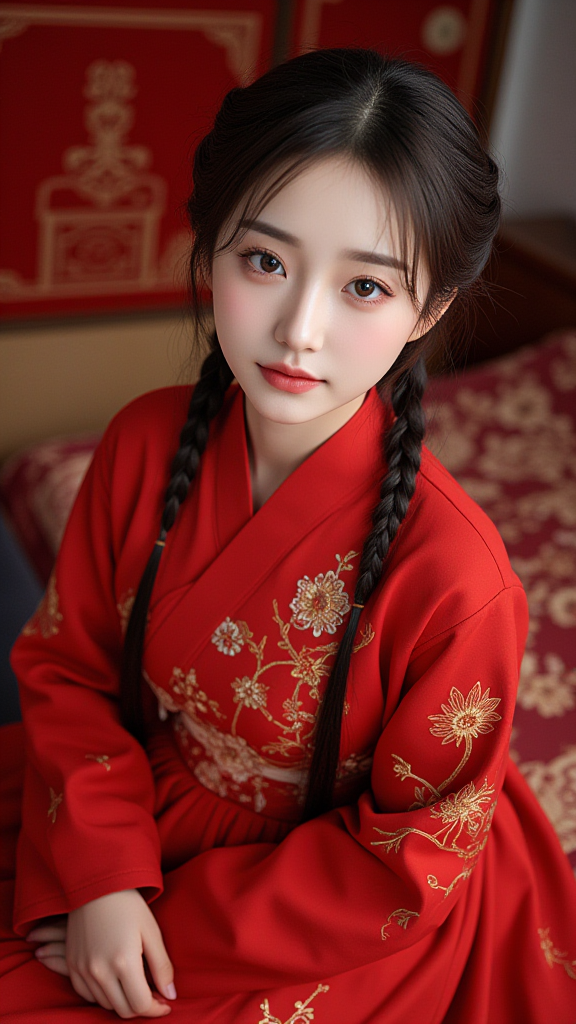 喜服女孩