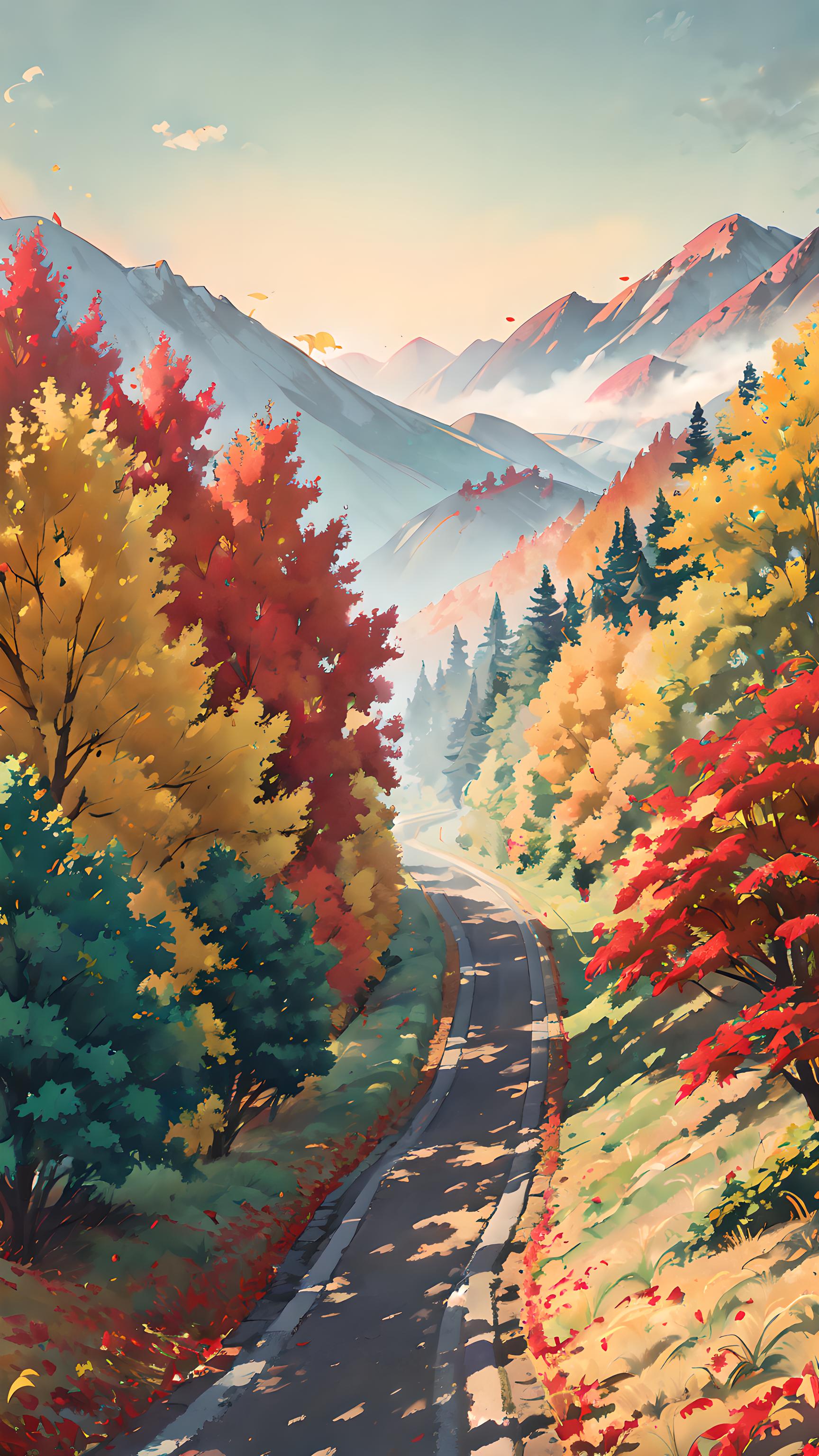 山谷里的秋天