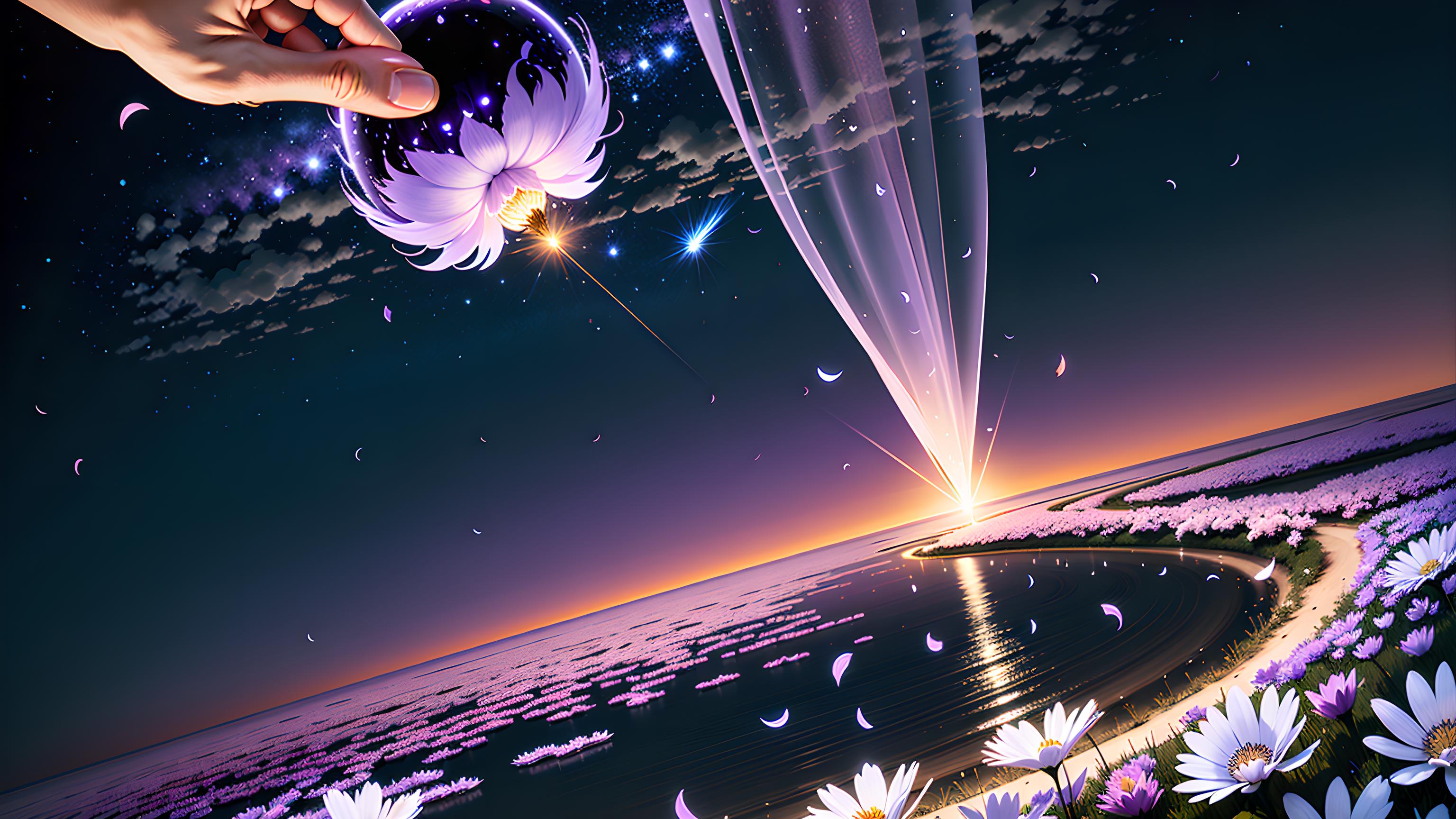 星空雨花