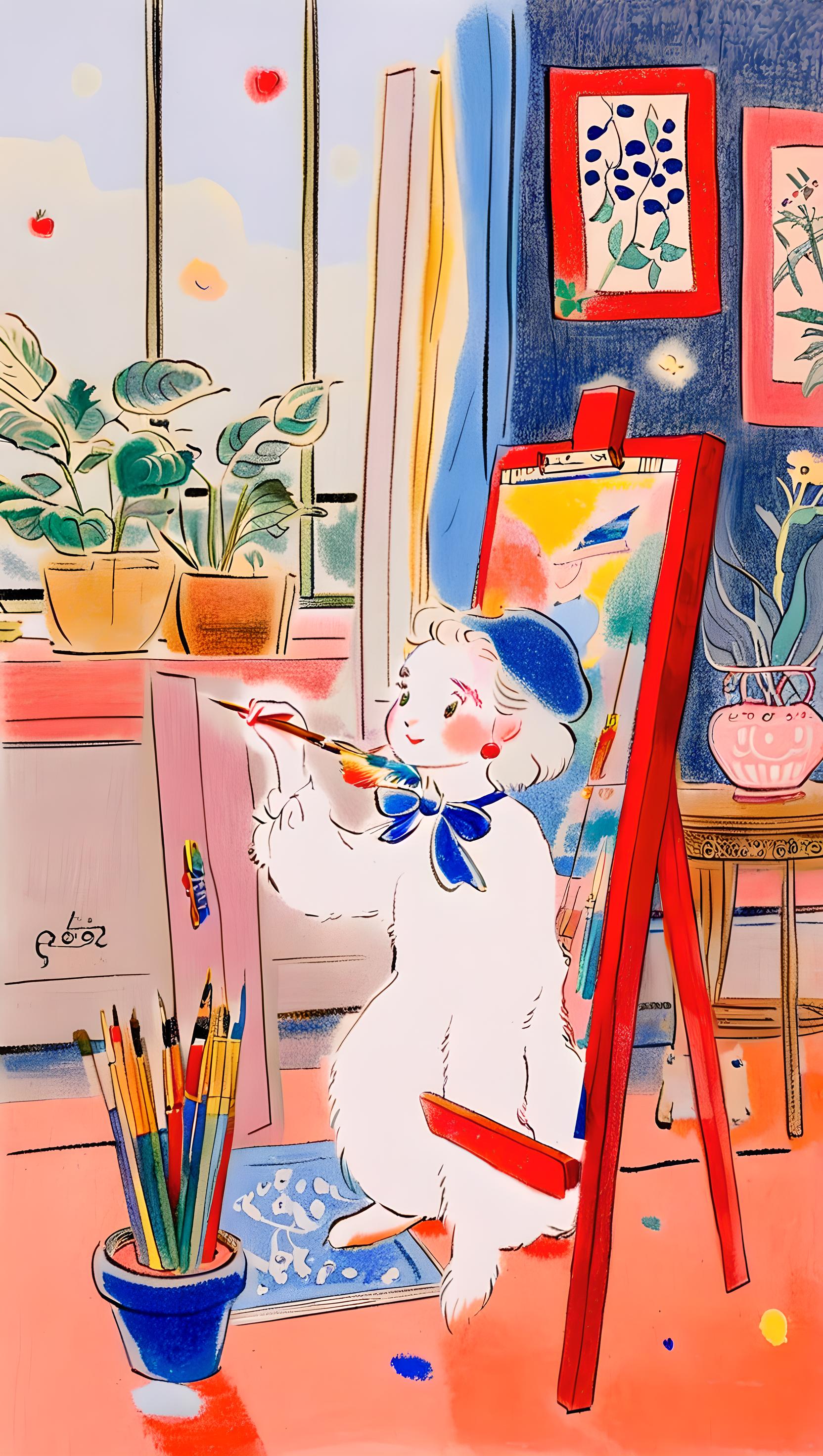 画画的猫