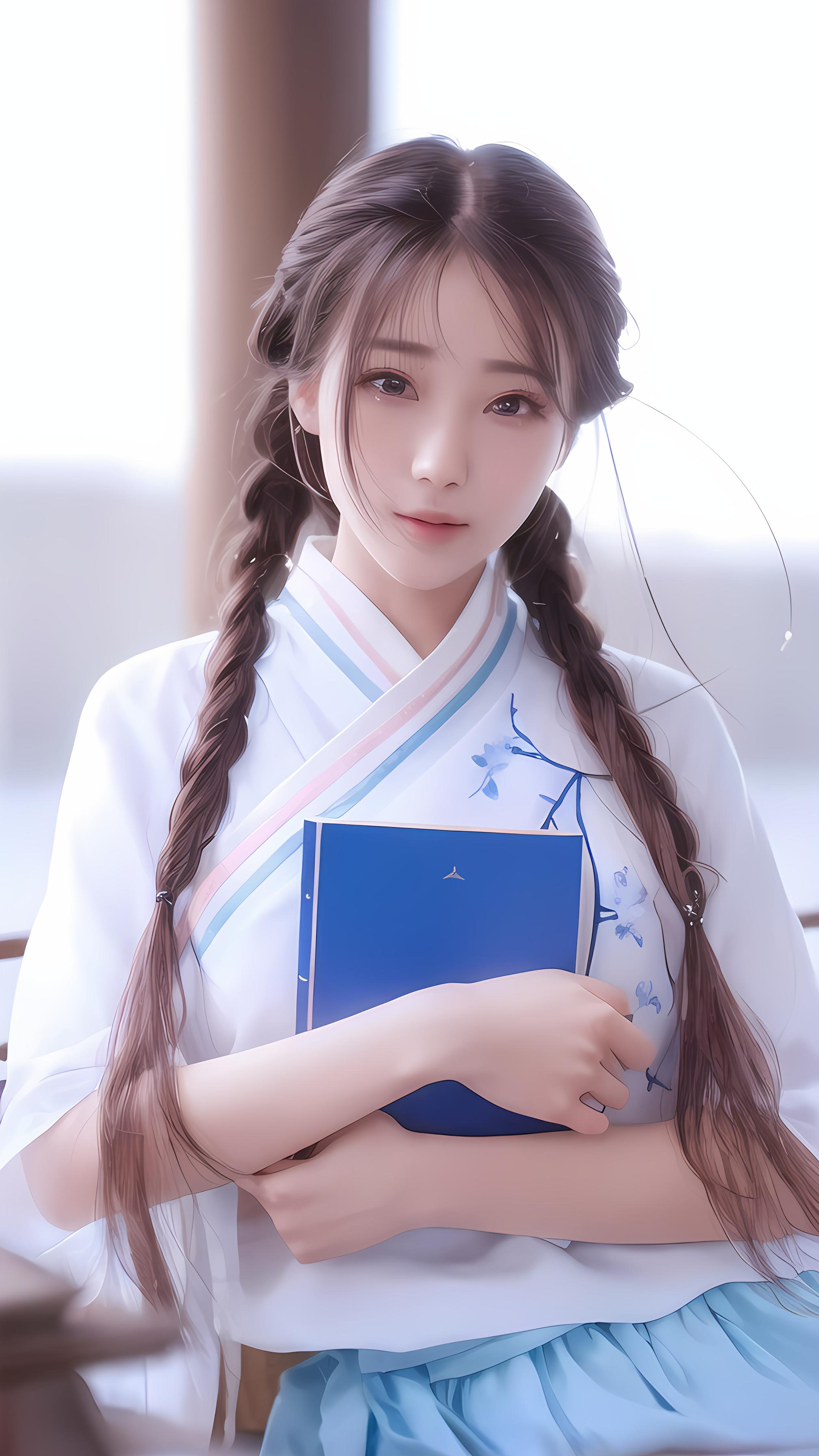 民国风，清丽少女