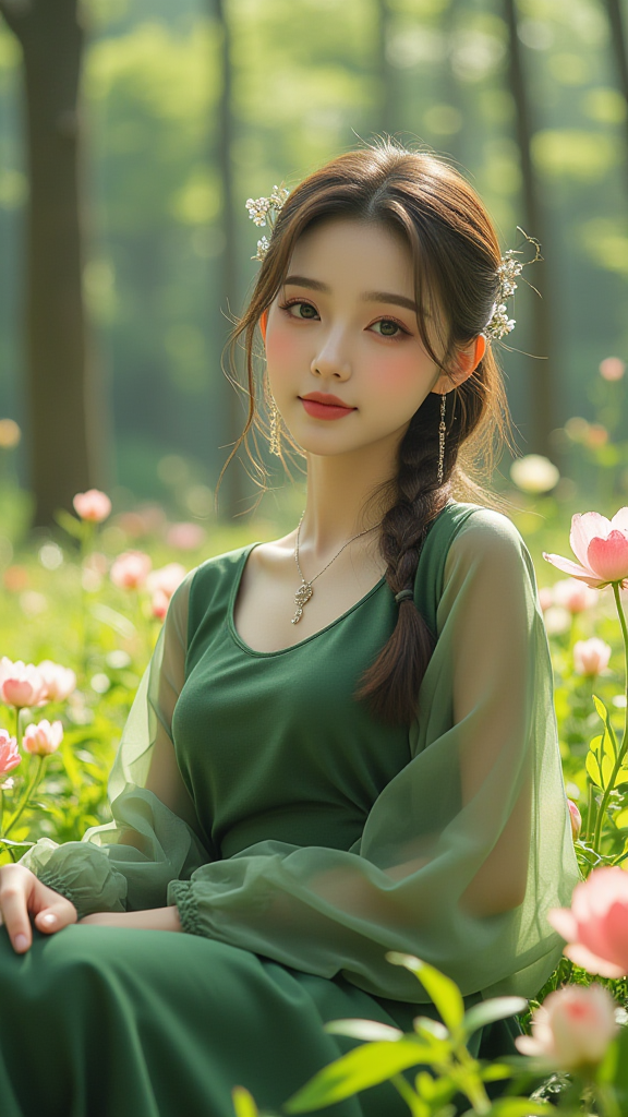 绿衣少女