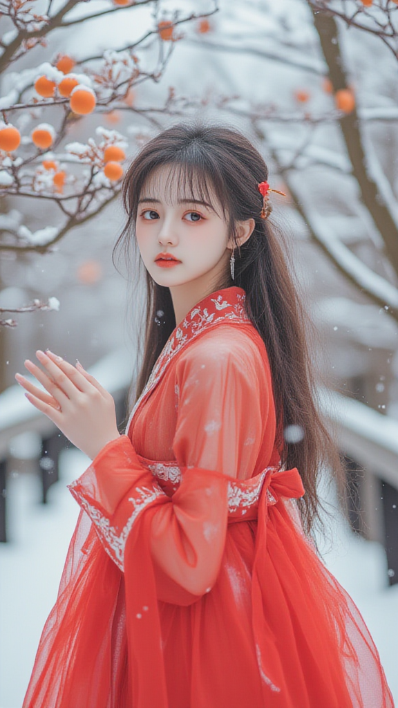 若无闲柿挂心头·古装汉服美女