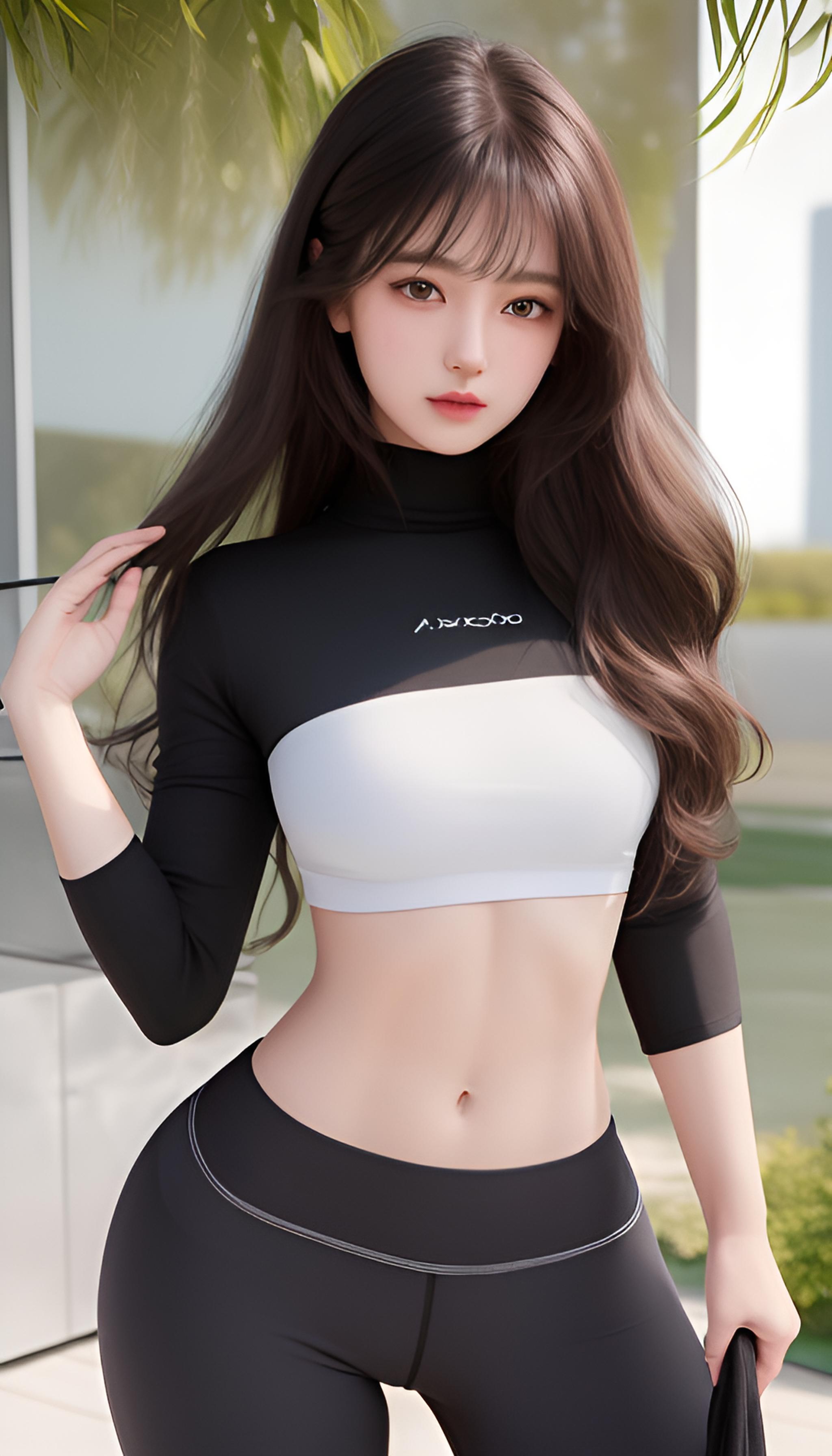 好美瑜伽女