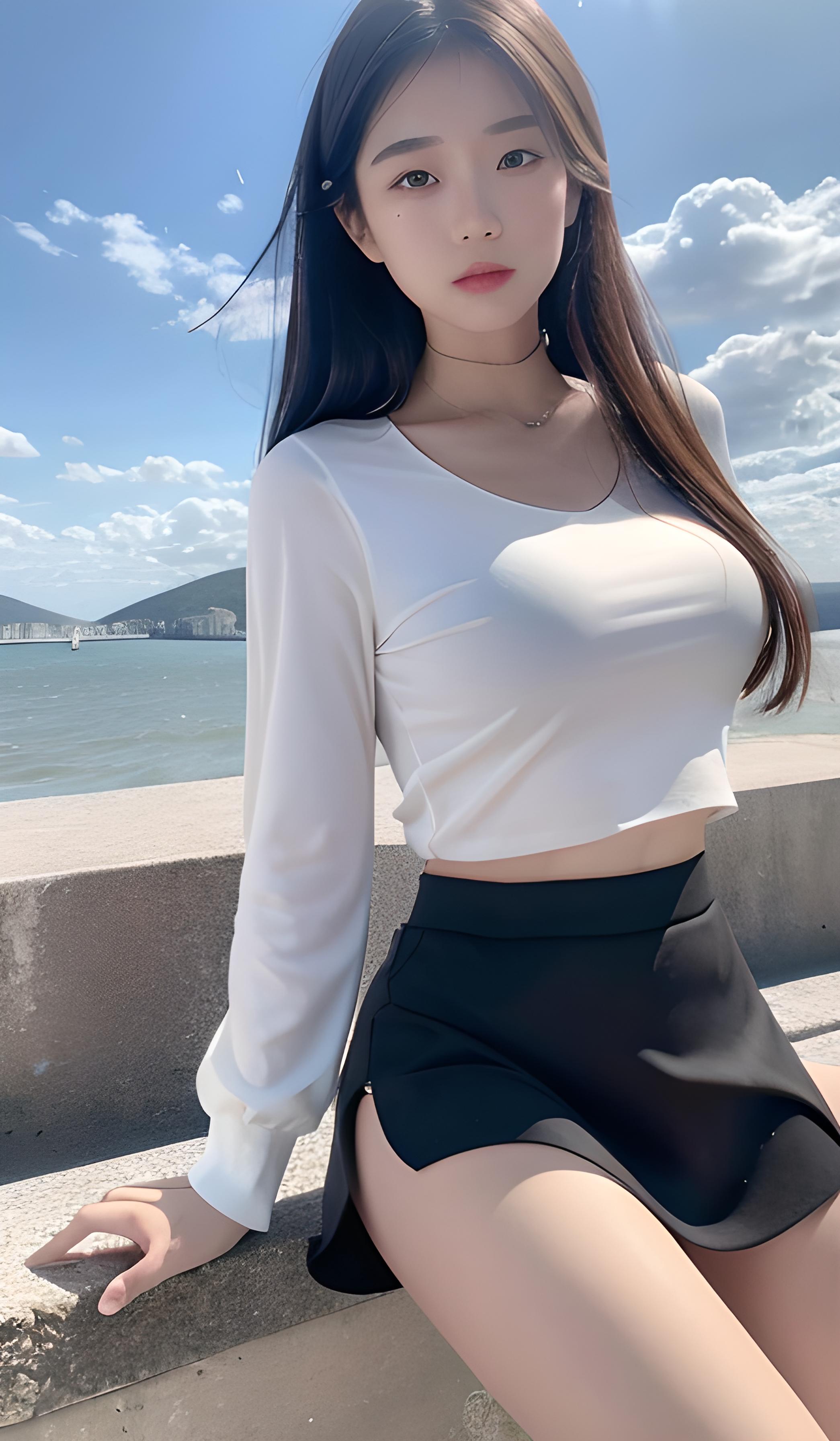 海边美女